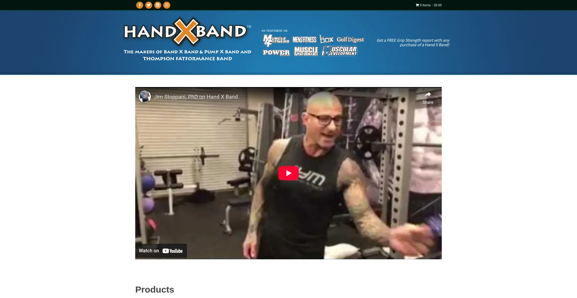 Handxband.com Screenshot