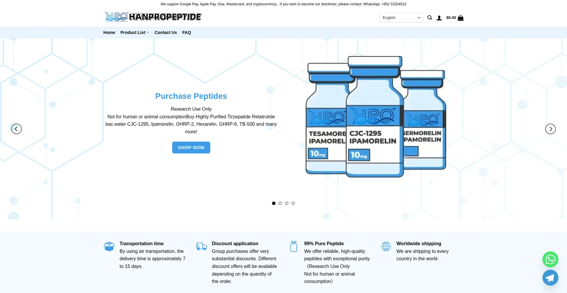 Hanpropeptides.com