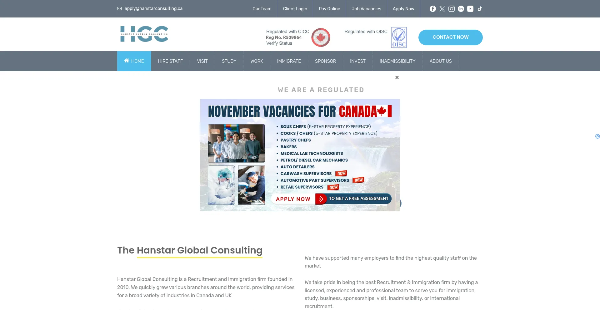 Hanstarconsulting.ca