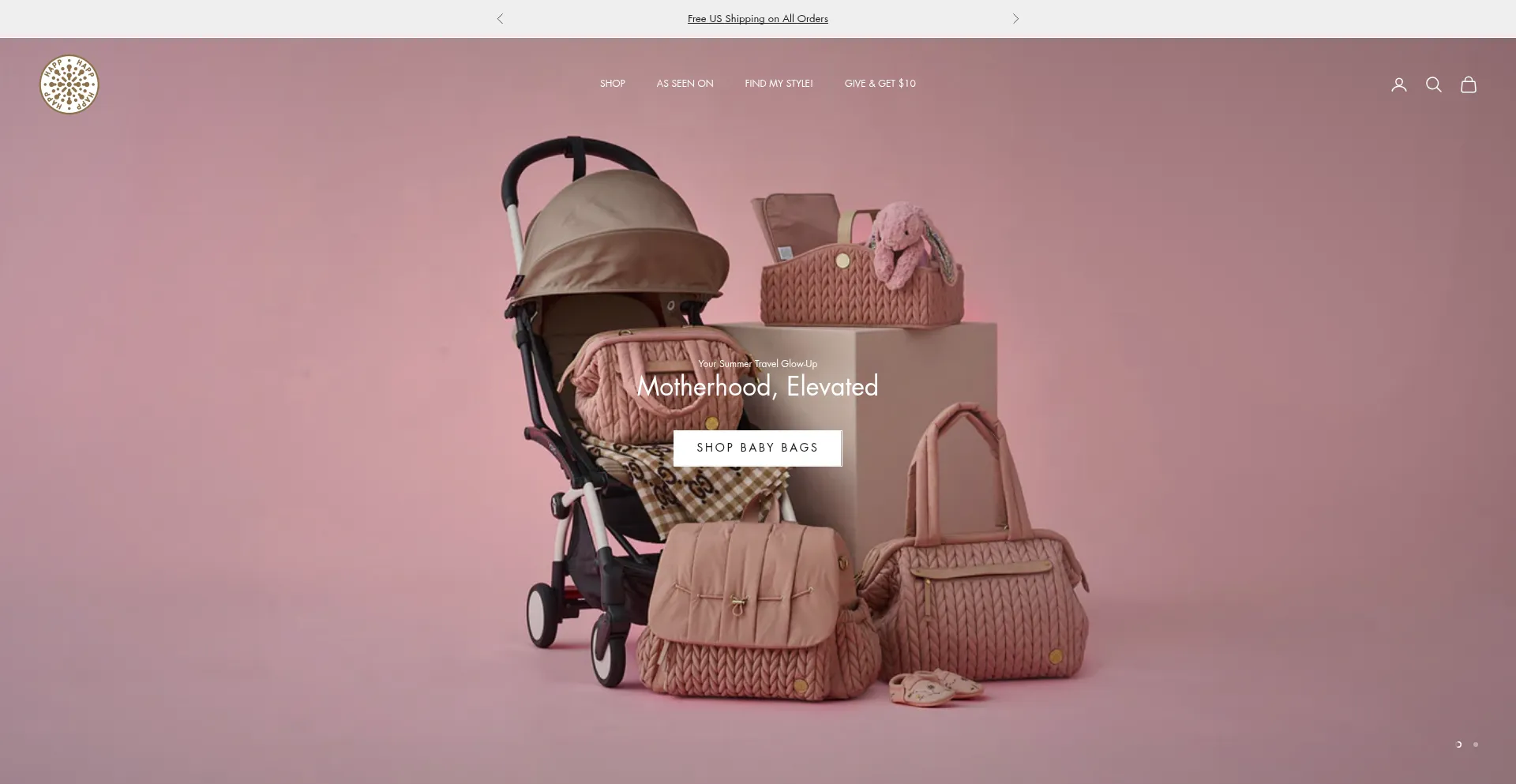 Website screenshot of Happbrand.com