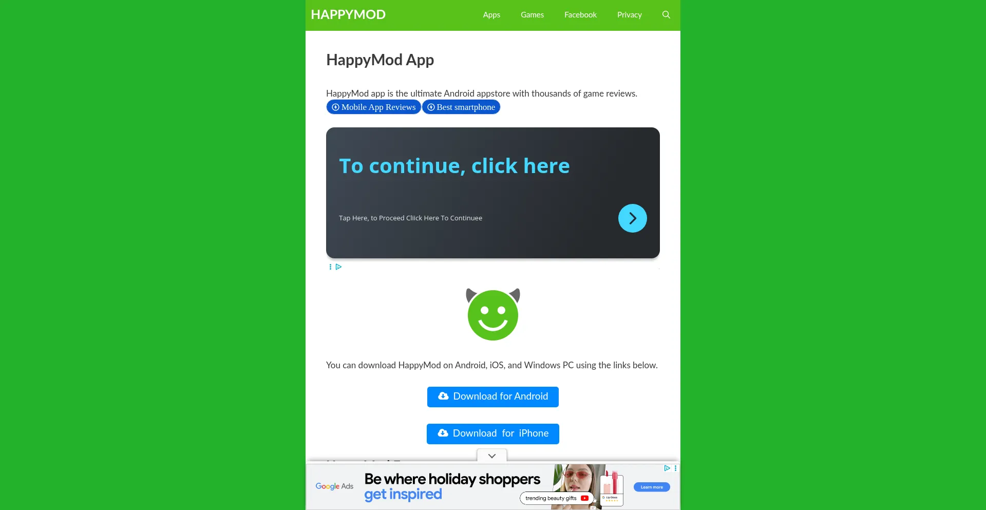 Happy-mod.com Screenshot