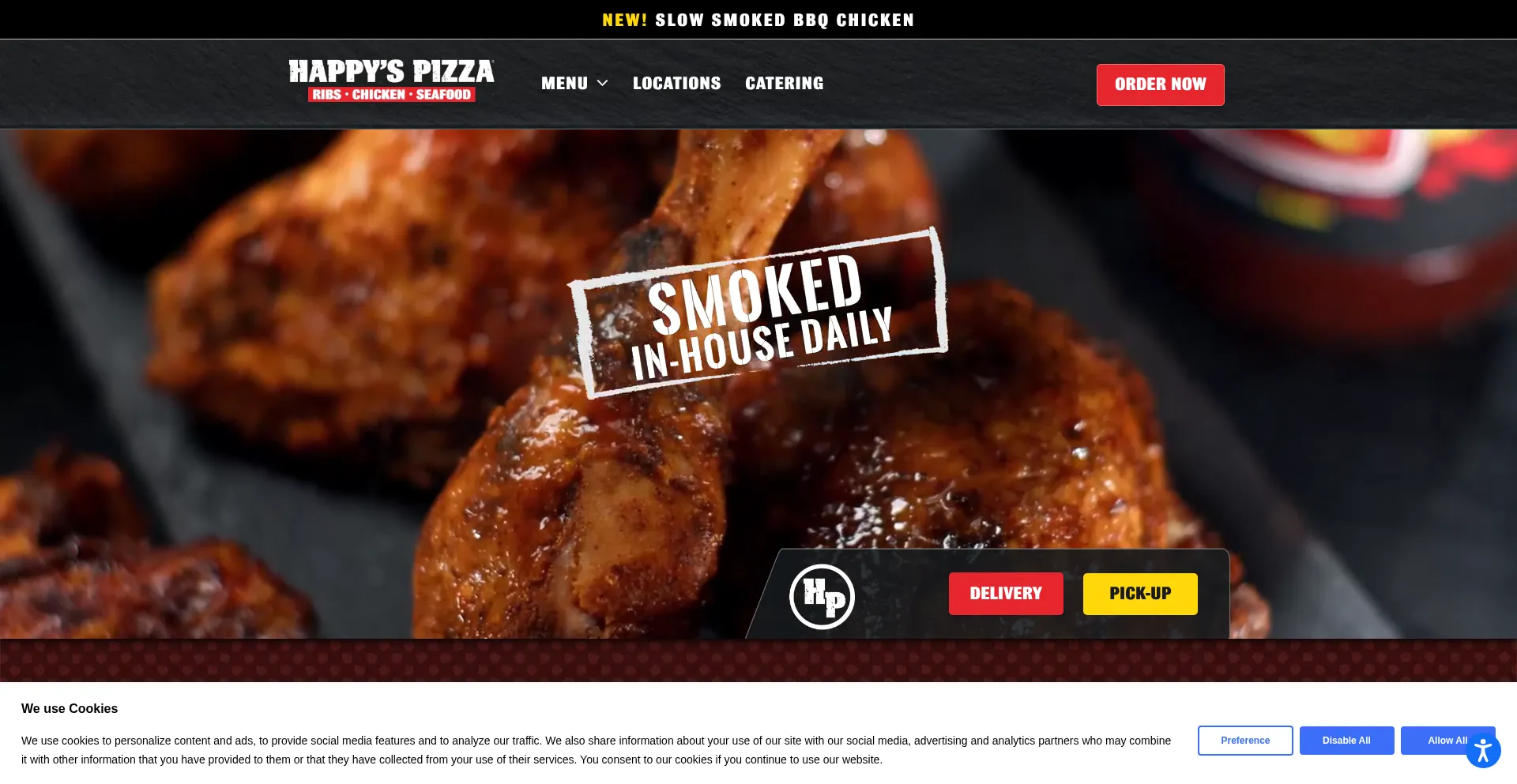 Happyspizza.com Screenshot