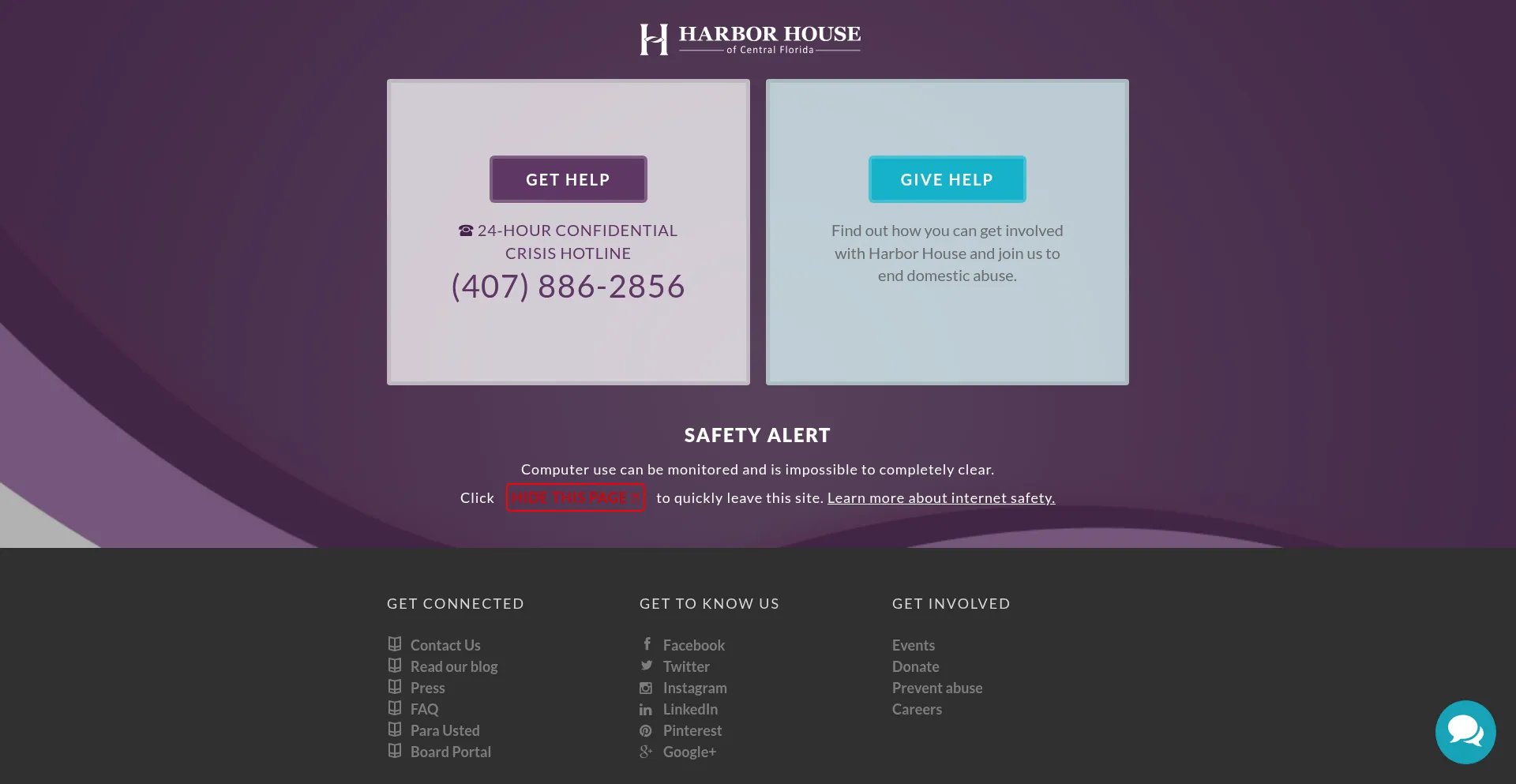 Website screenshot of Harborhousefl.com