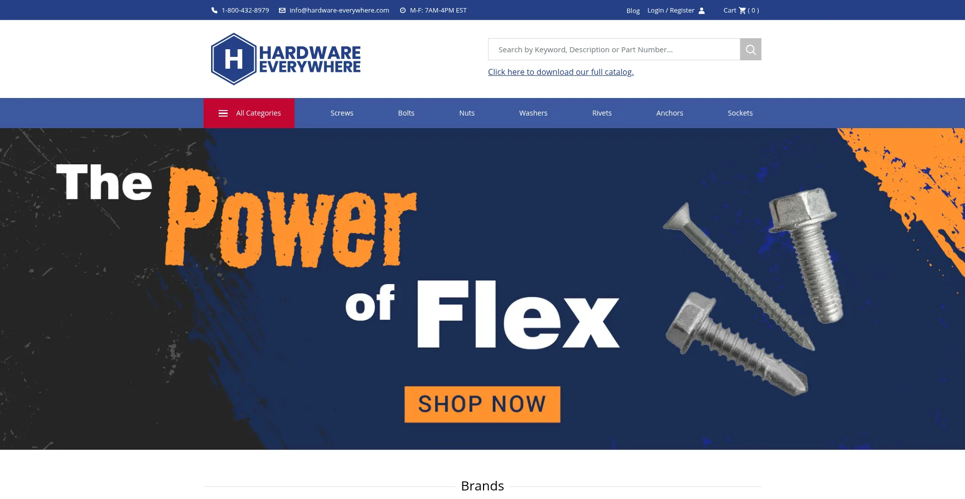 Website screenshot of Hardware-everywhere.com