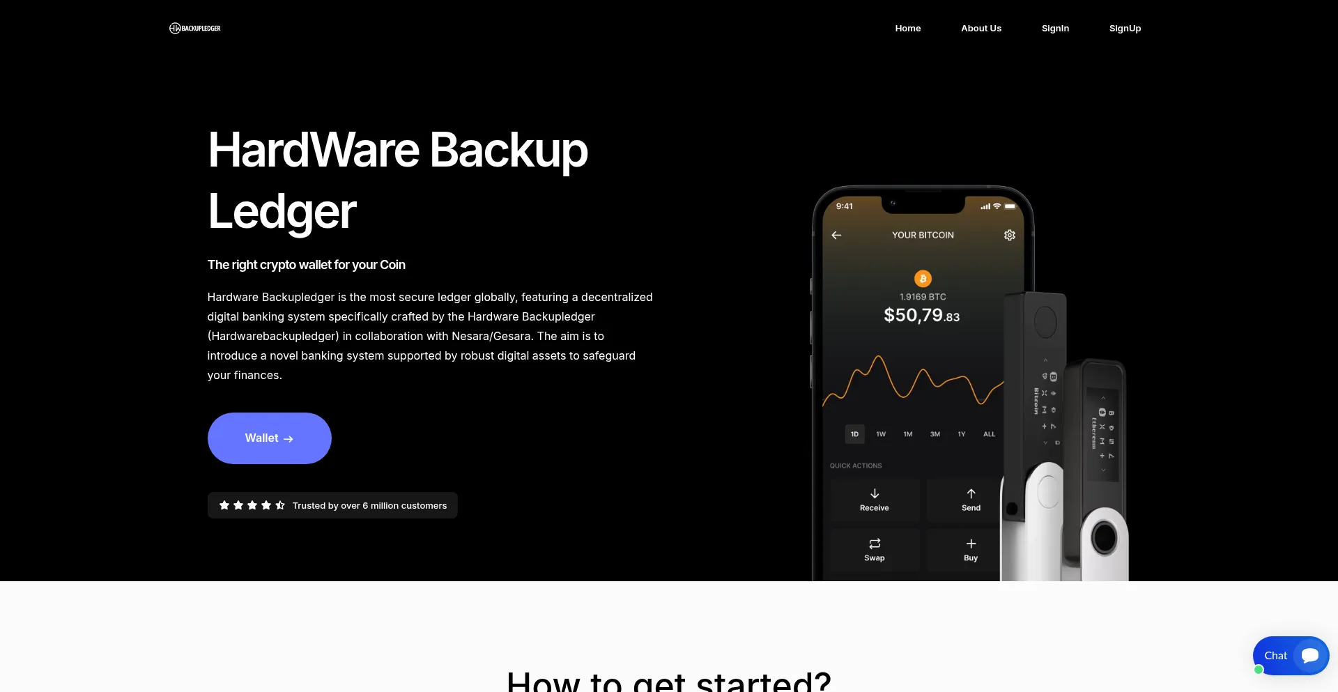 Website screenshot of Hardwarebackupledger.com