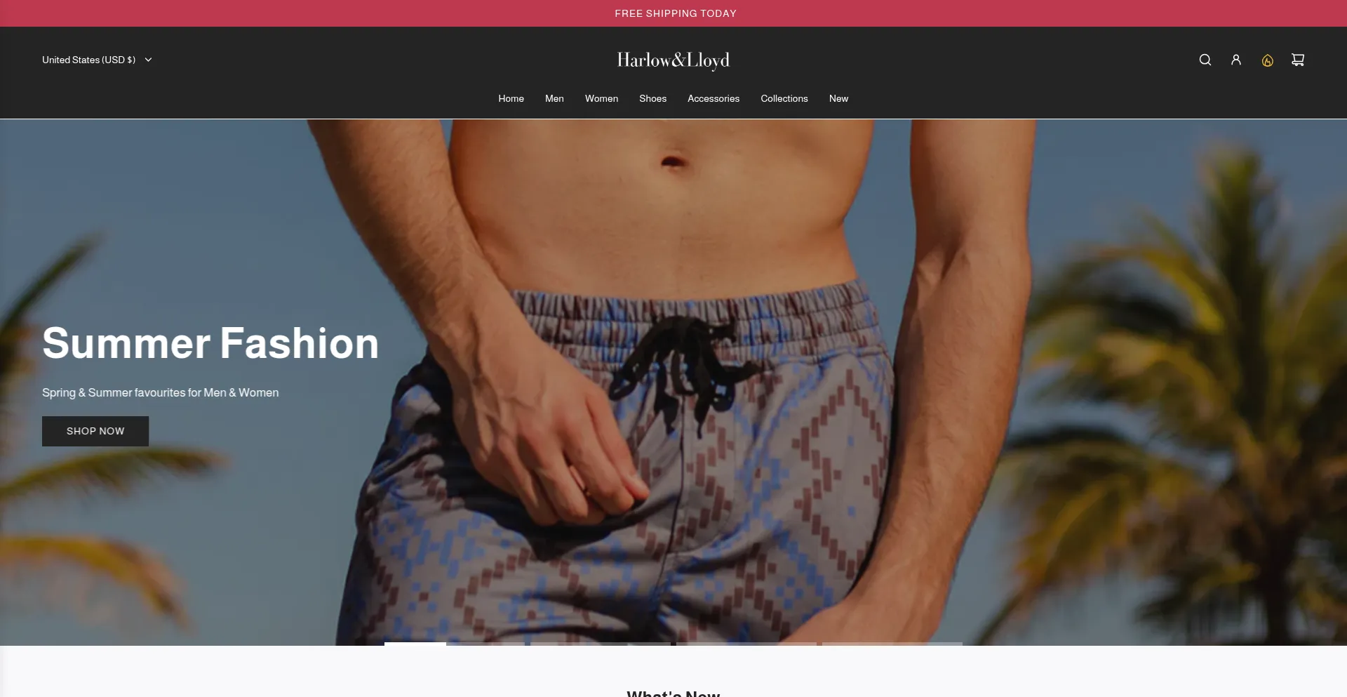 Website screenshot of Harlowlloyd.com