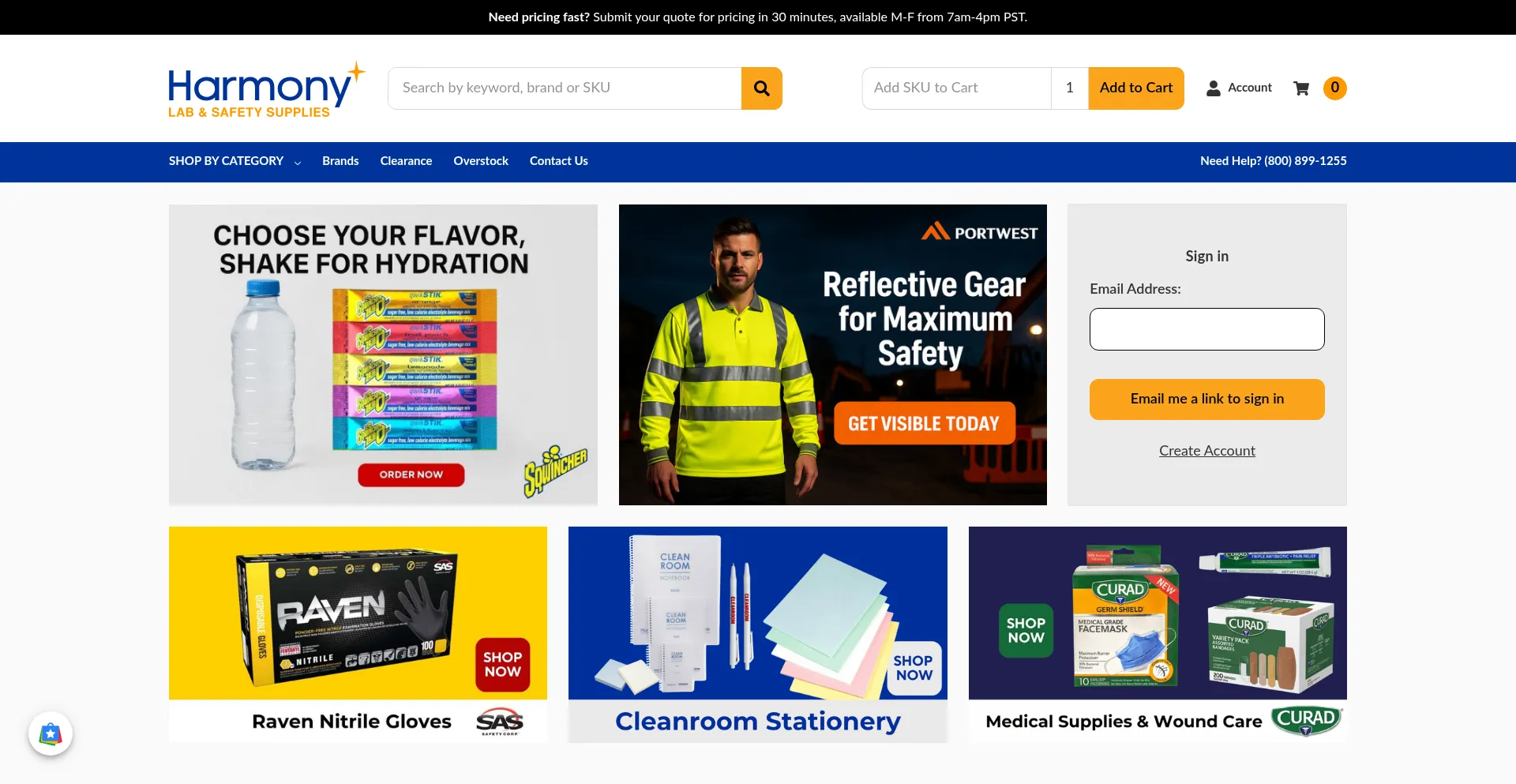 Website screenshot of Harmonycr.com