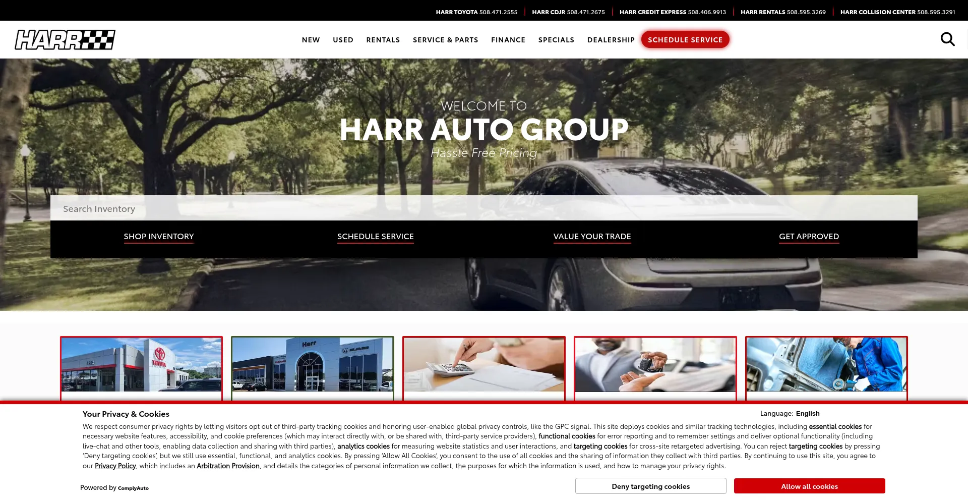 Harr.com Screenshot