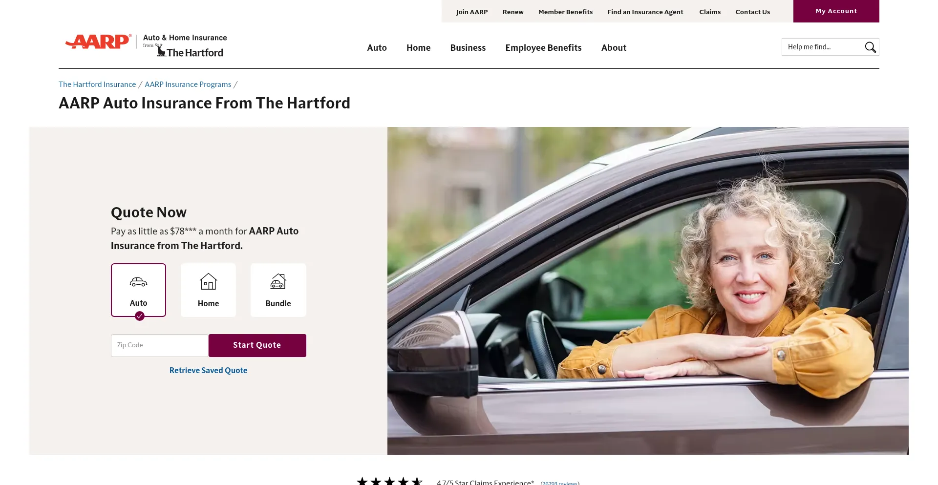 Hartfordauto.com Screenshot