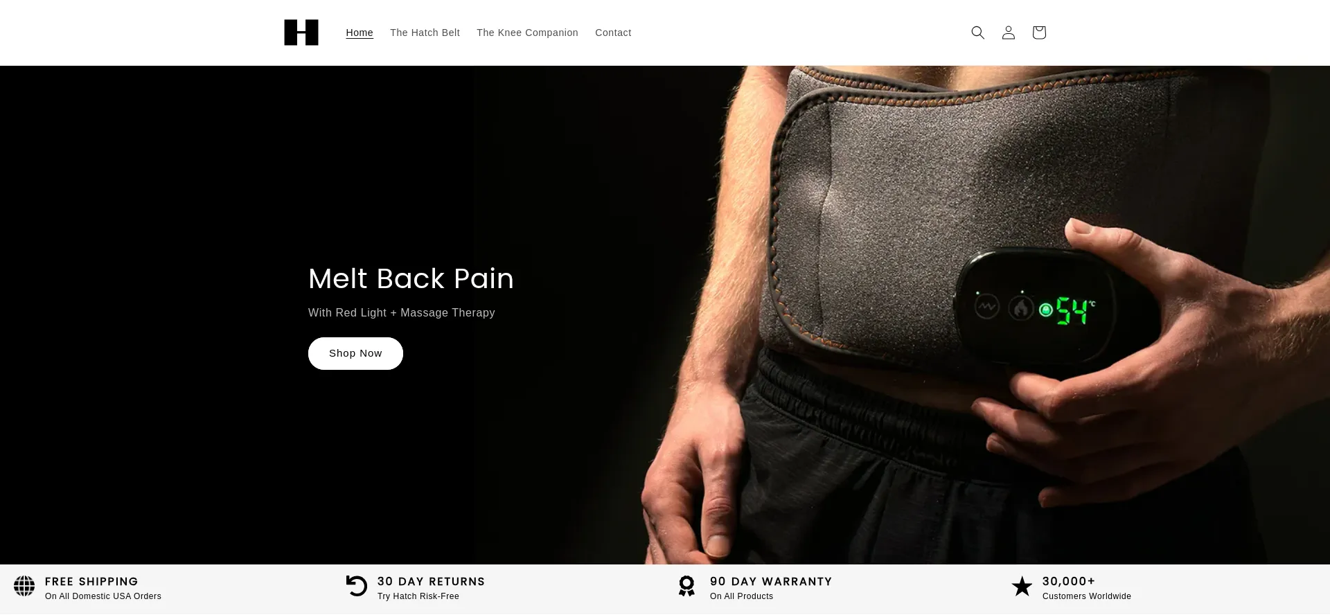 Website screenshot of Hatchinfrared.com