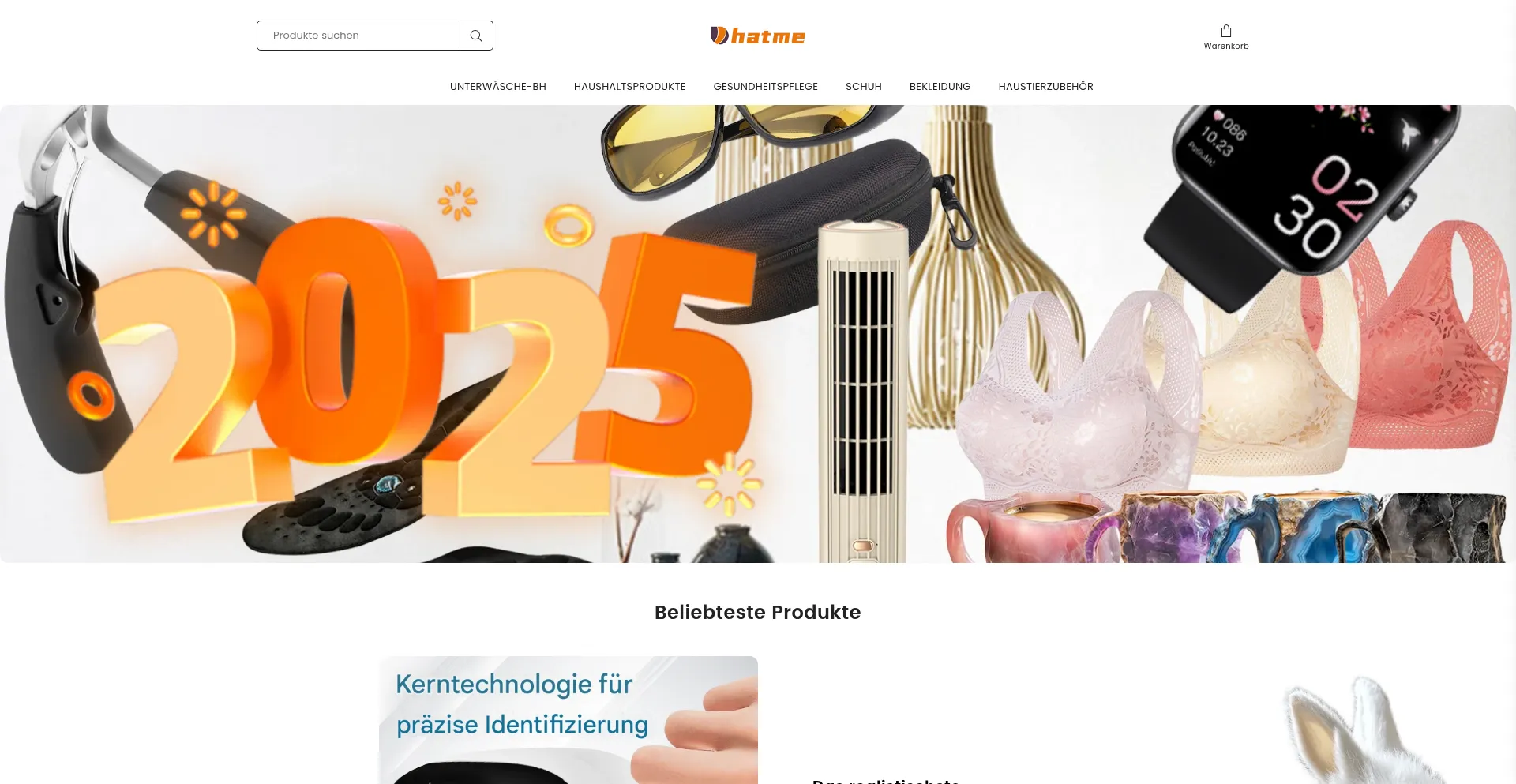 Website screenshot of Hatme.de