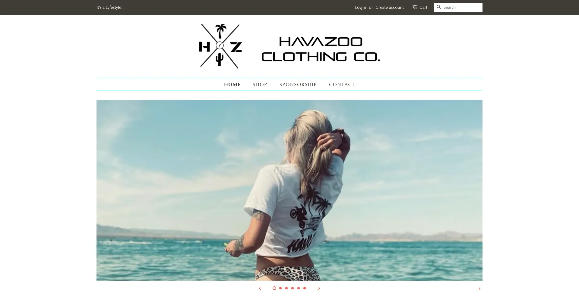Havazooclothingco.com Screenshot