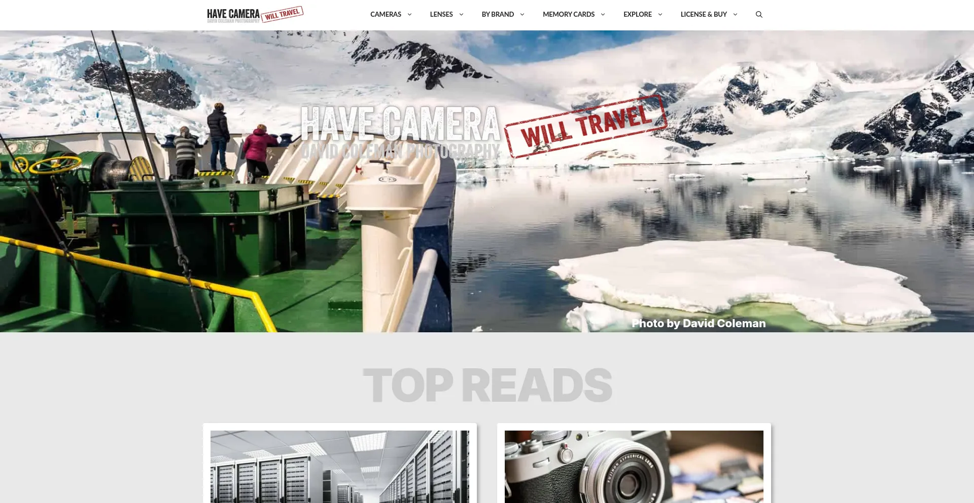 Website screenshot of Havecamerawilltravel.com