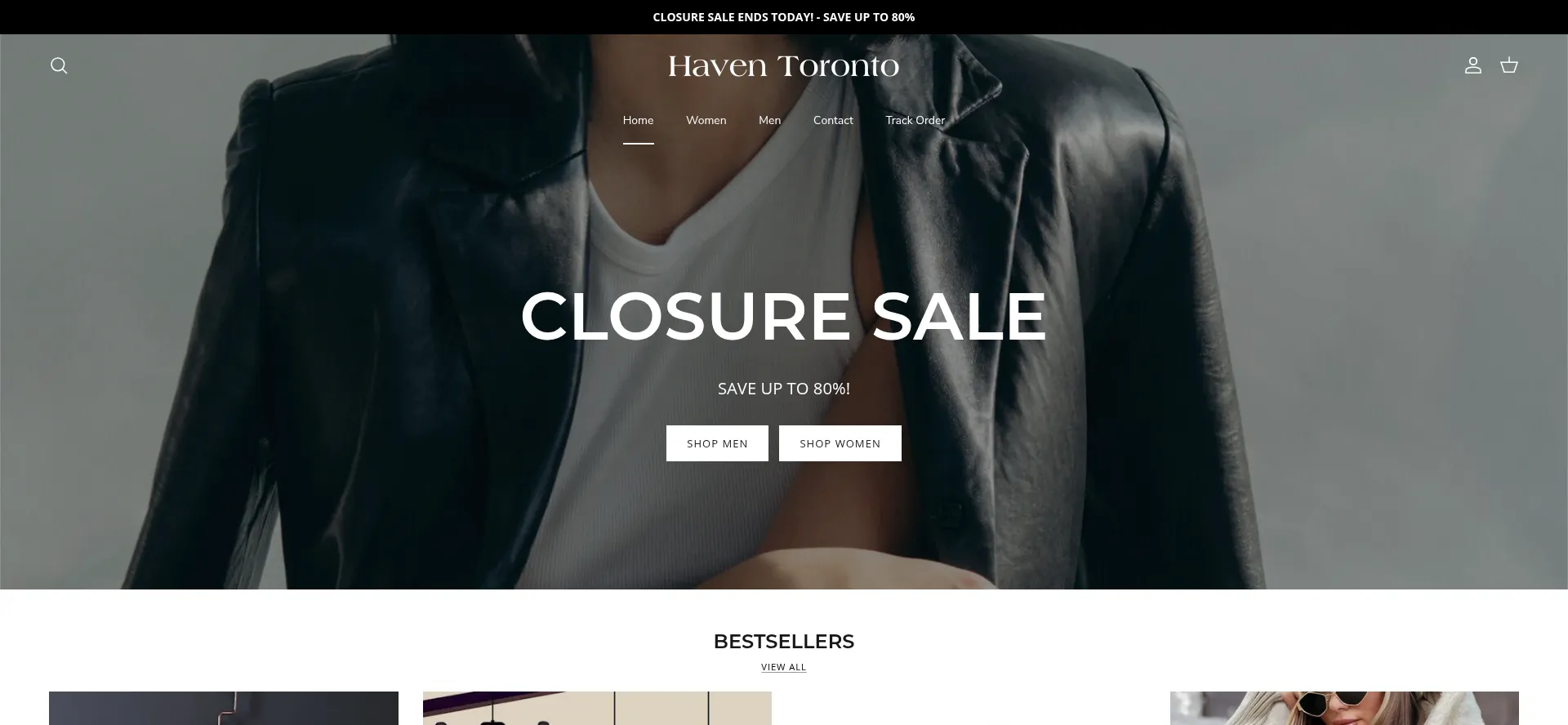 Website screenshot of Haven-toronto.com