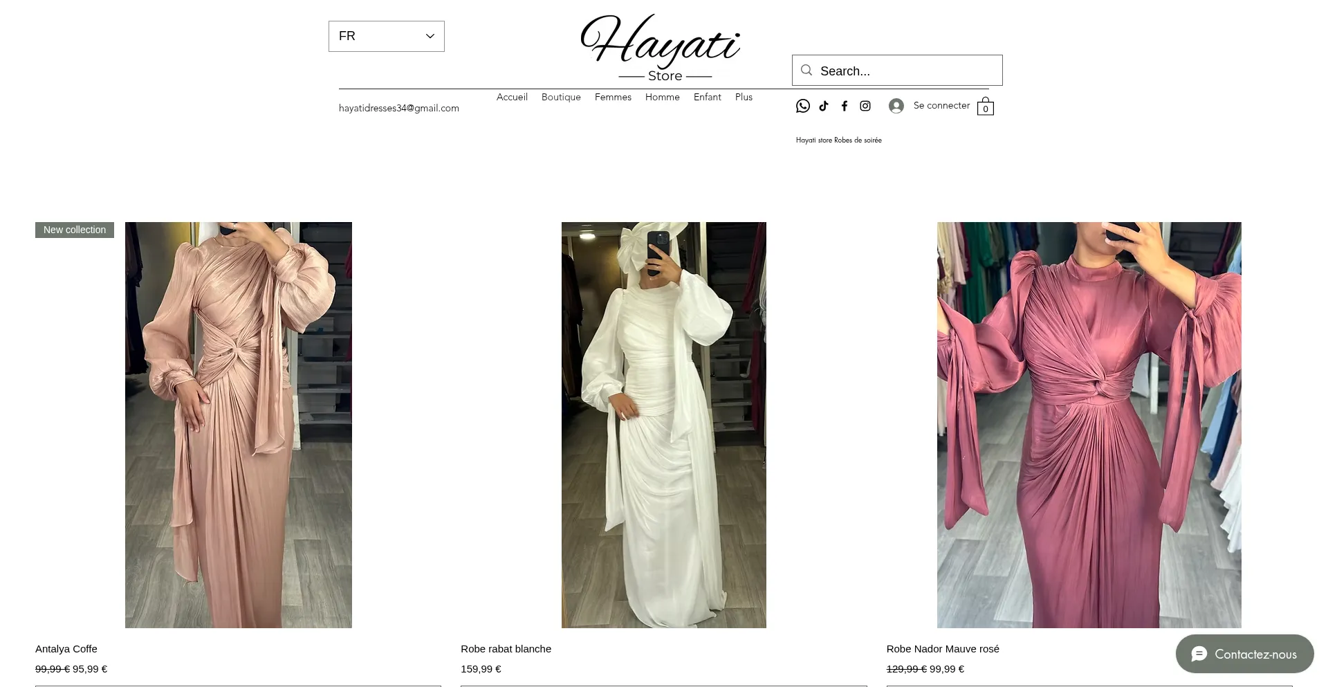 Website screenshot of Hayatistore34.com