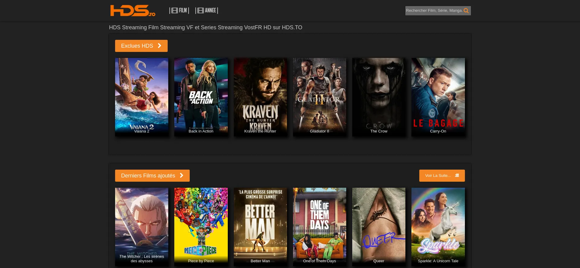 Website screenshot of Hds-streaming.to