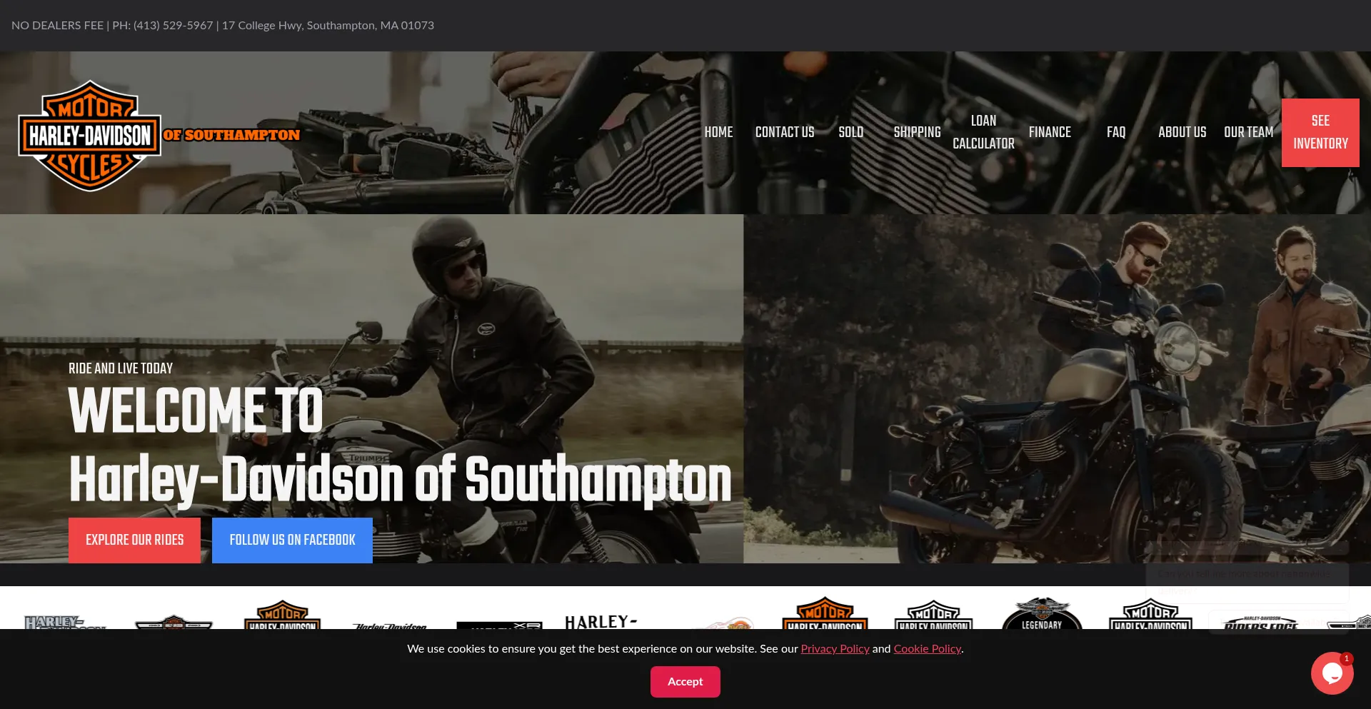 Website screenshot of Hdsouthampton.com