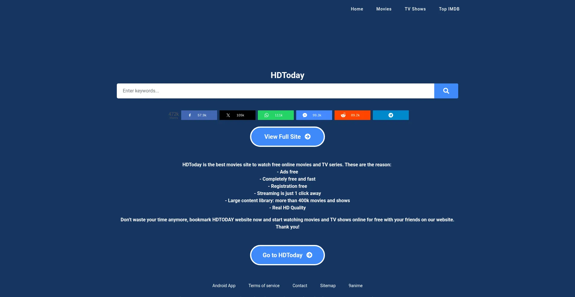 Hdtoday.cc Screenshot