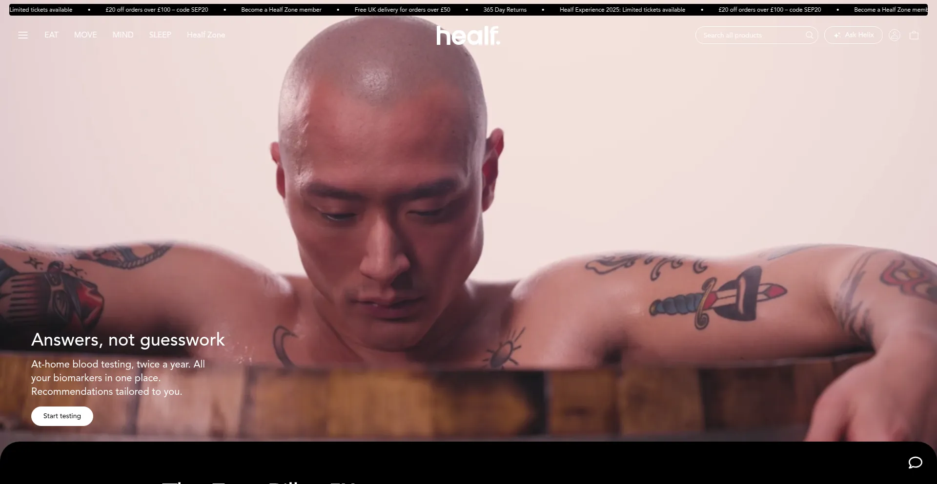 Healf.com Screenshot