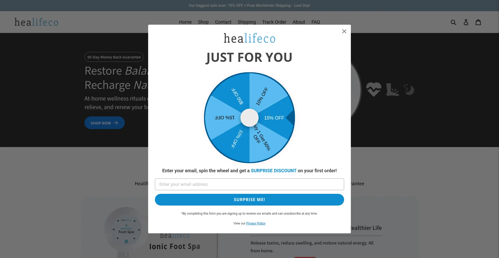 Healifeco.com Screenshot