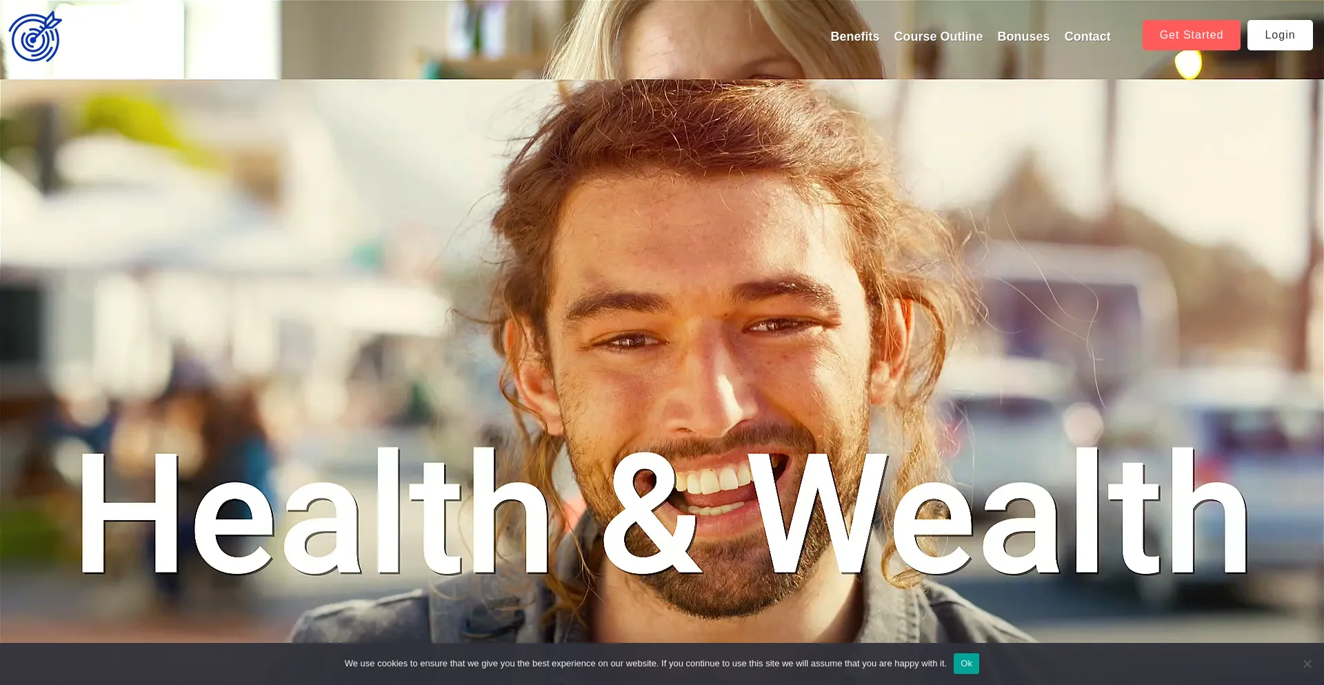 Website screenshot of Healthandwealthgoals.com