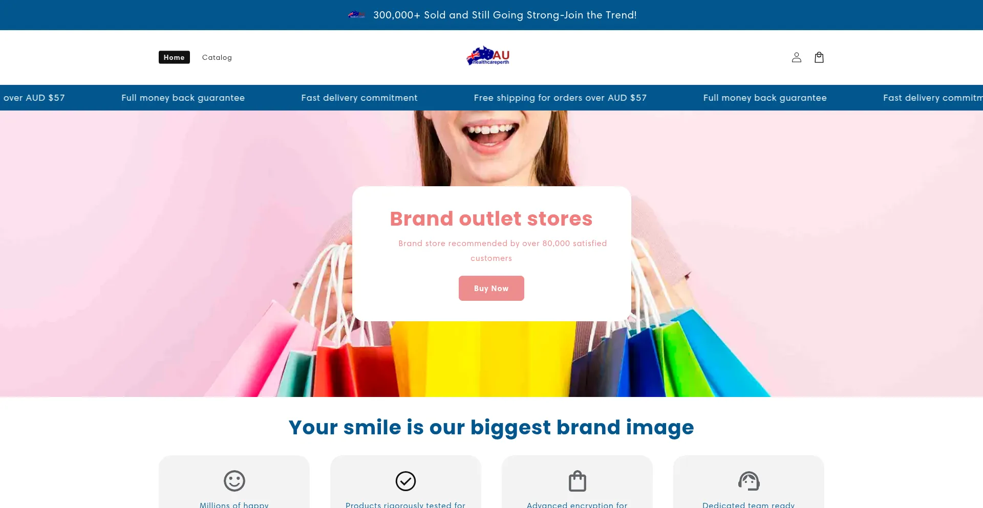 Website screenshot of Healthcareperth.com