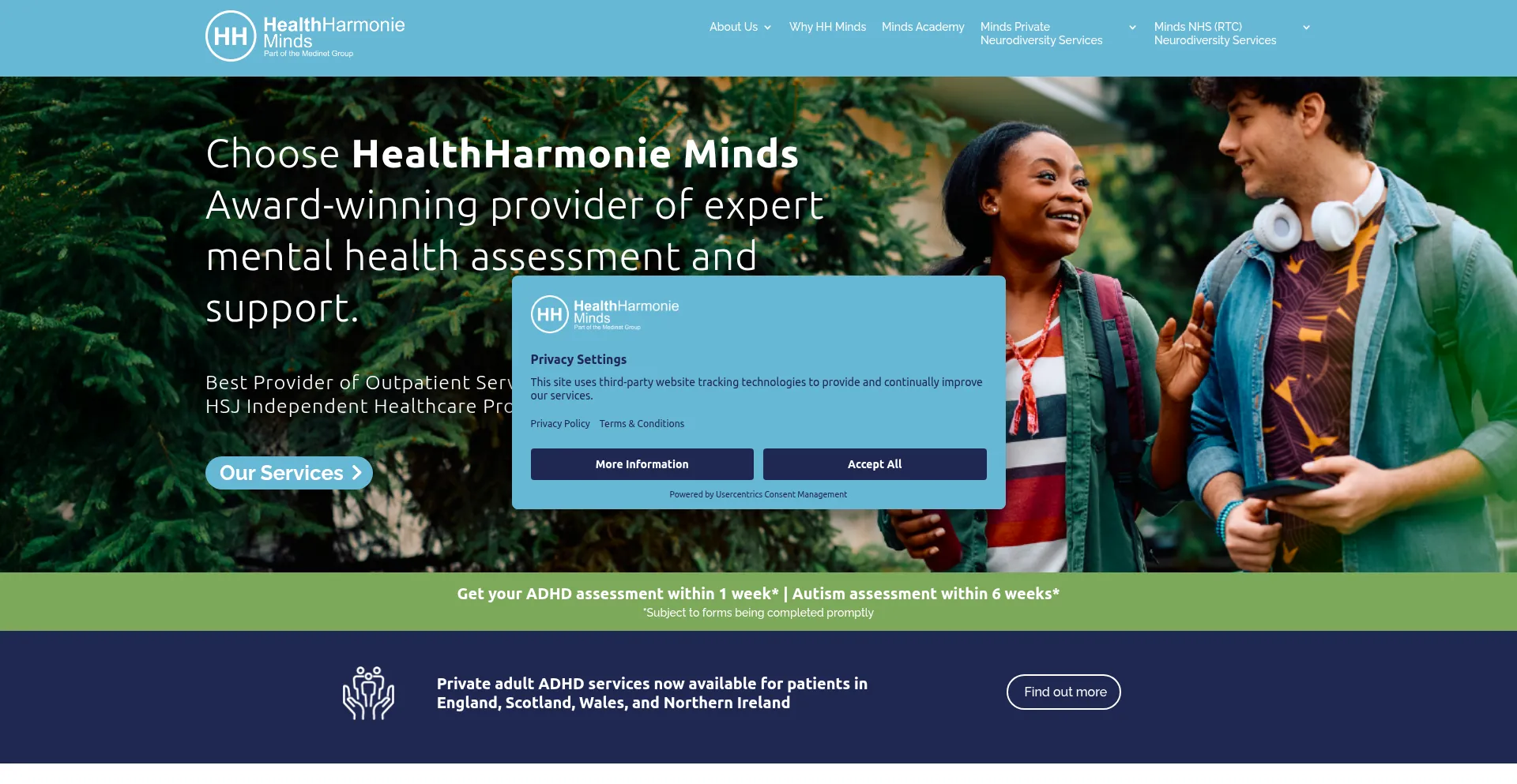 Healthharmonieminds.co.uk