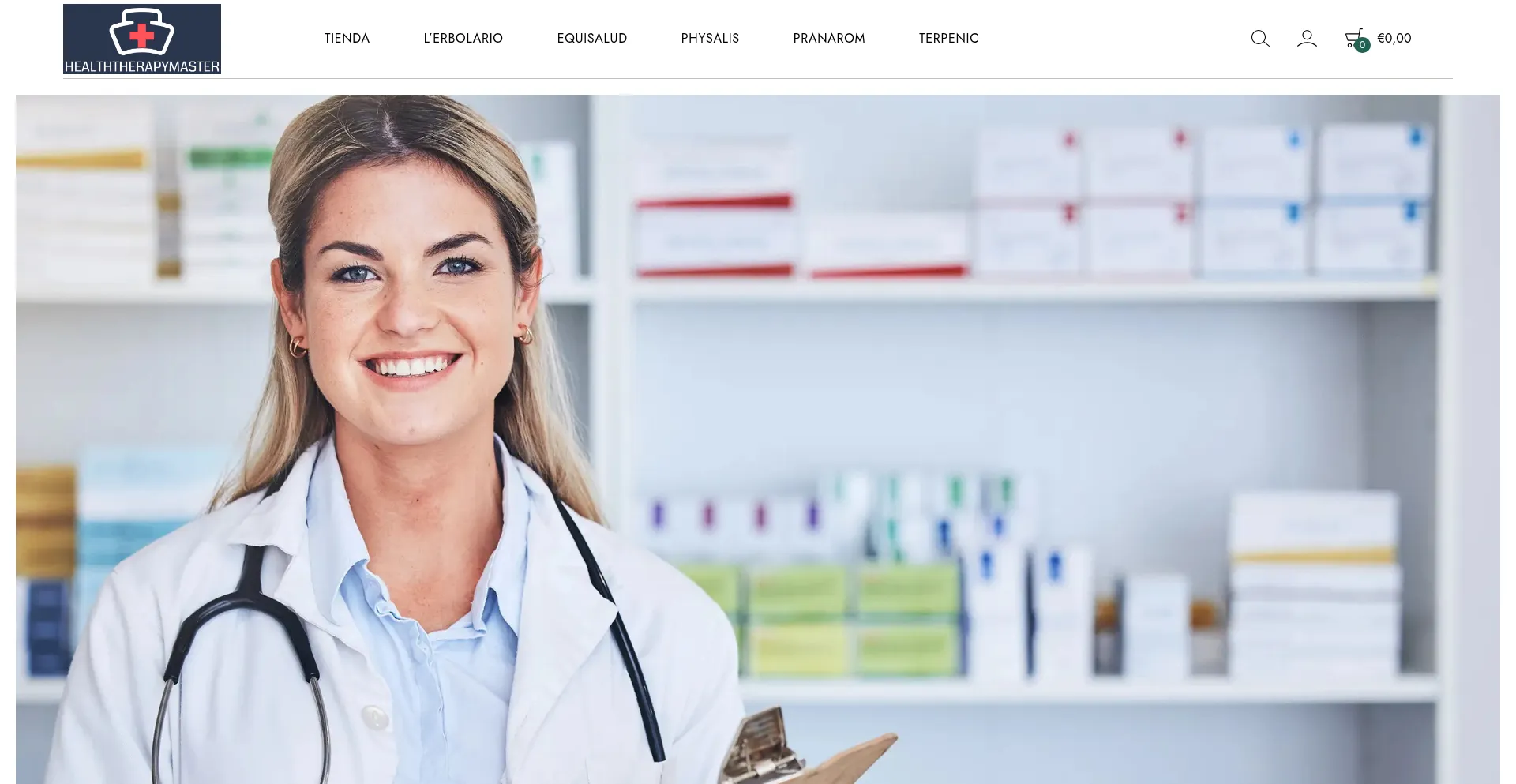Website screenshot of Healththerapymaster.com