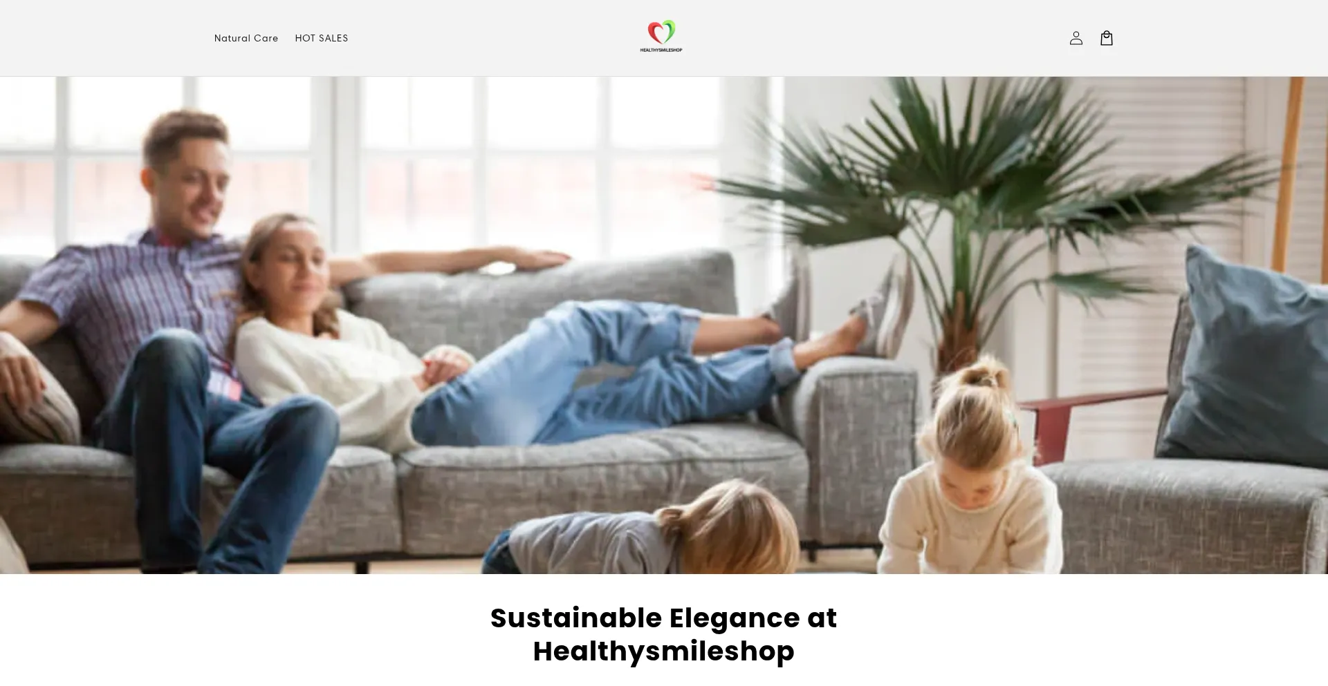 Website screenshot of Healthysmileshop.com