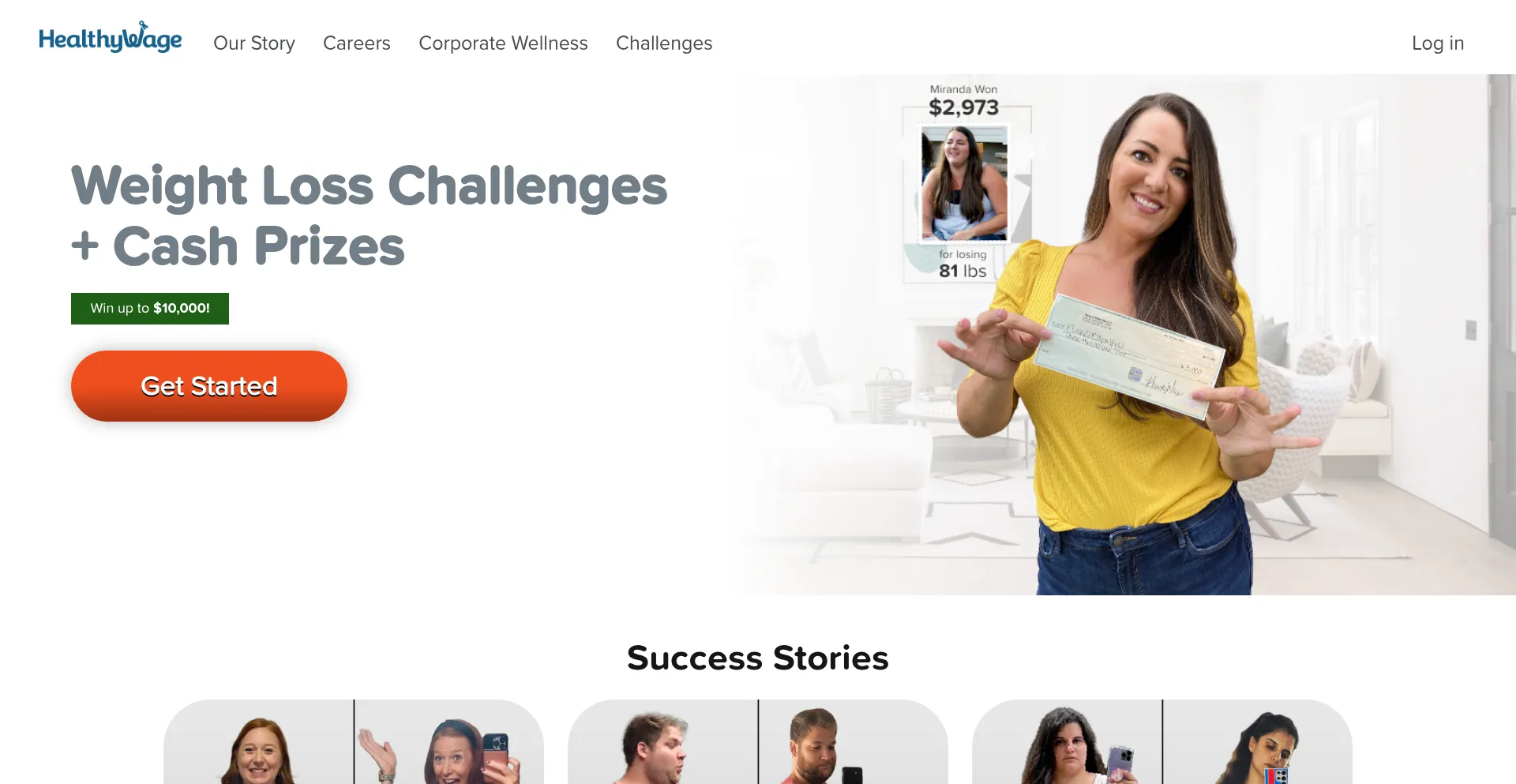 Healthywage.com Screenshot