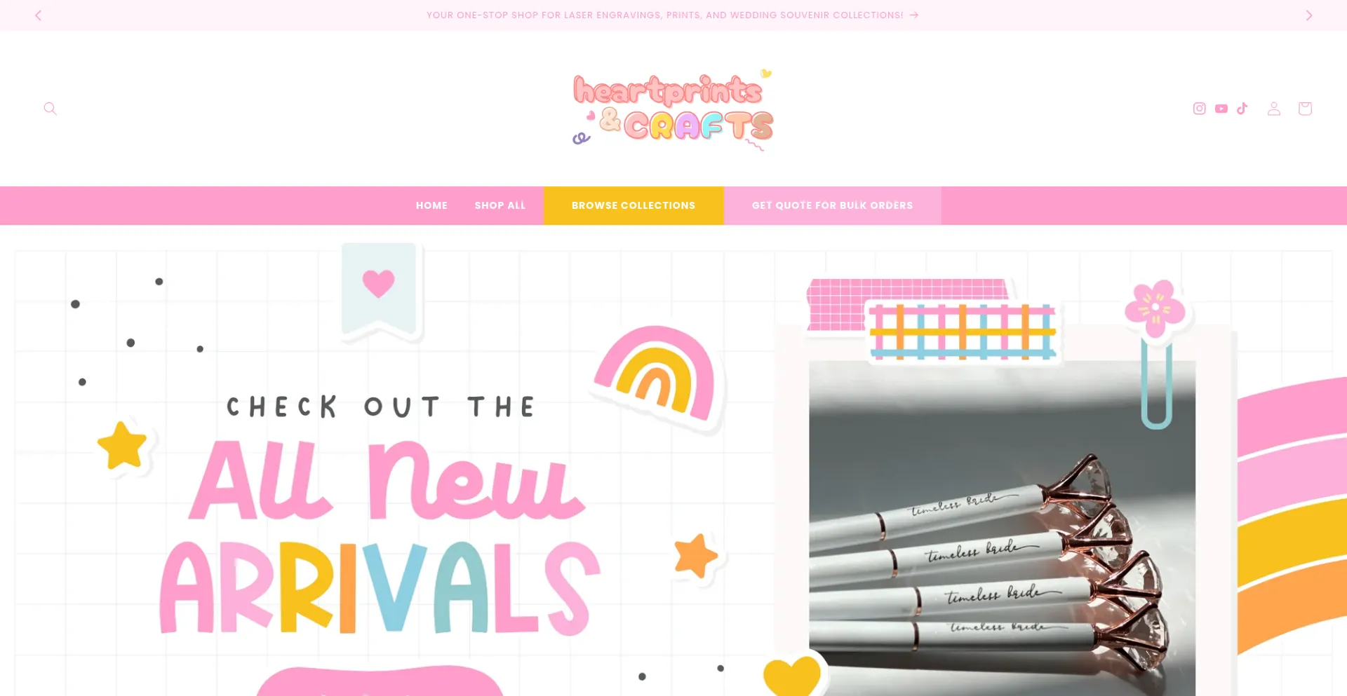 Heartprintsandcrafts.com Screenshot
