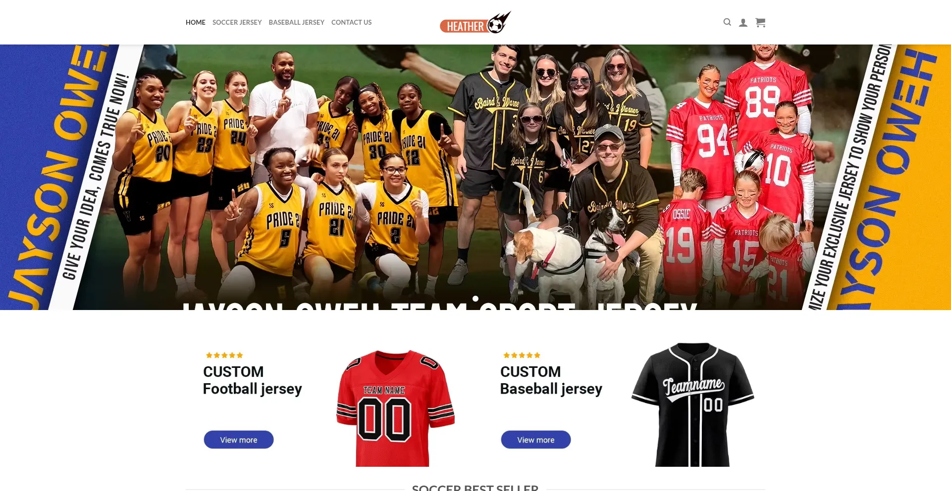Heathersports.com Screenshot