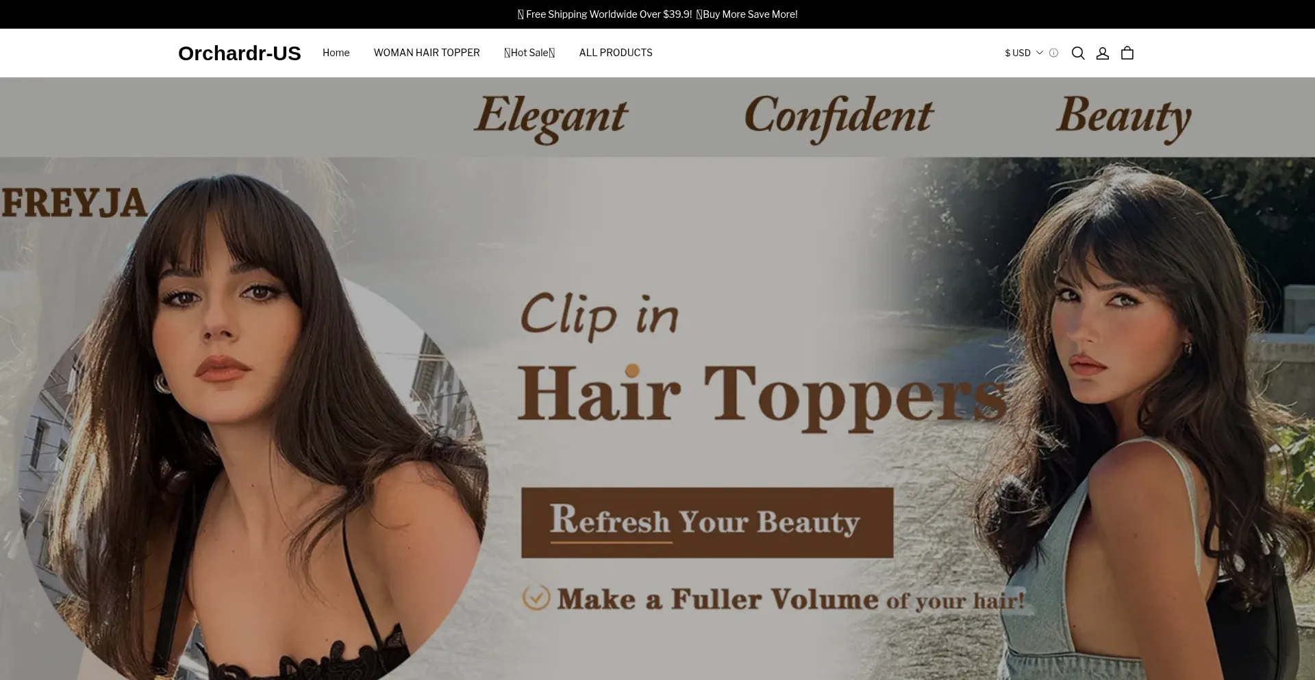 Heavihair.com Screenshot
