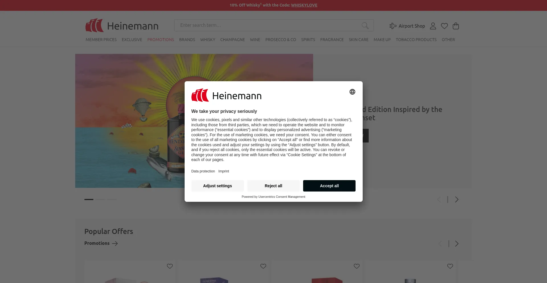 Website screenshot of Heinemann-shop.com