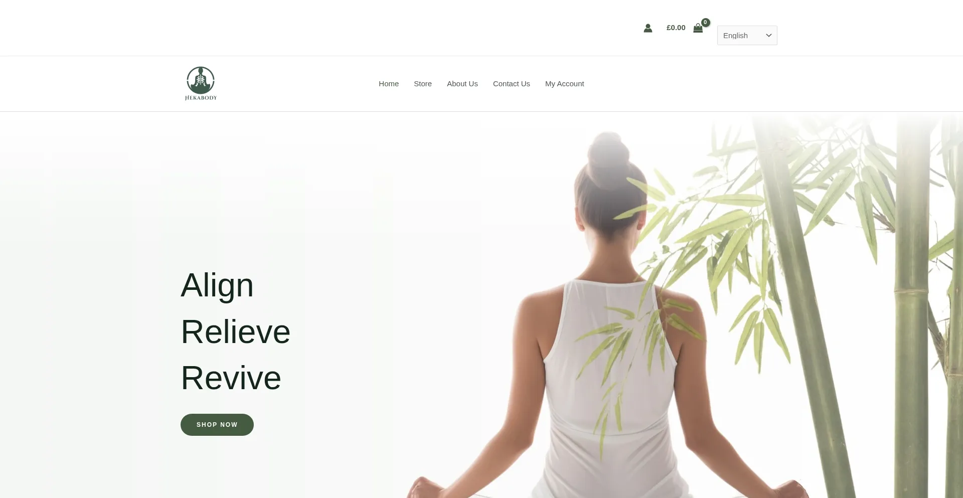 Website screenshot of Hekabody.com