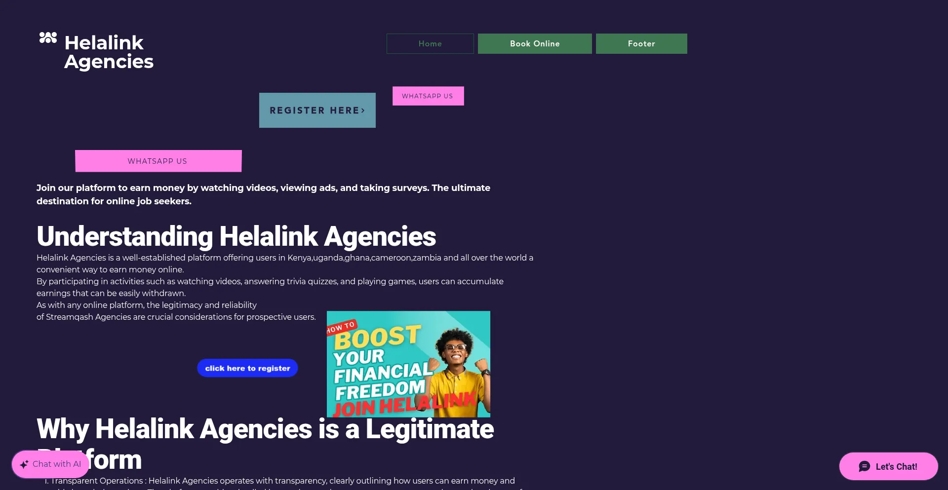 Helalinkagencies.com Screenshot