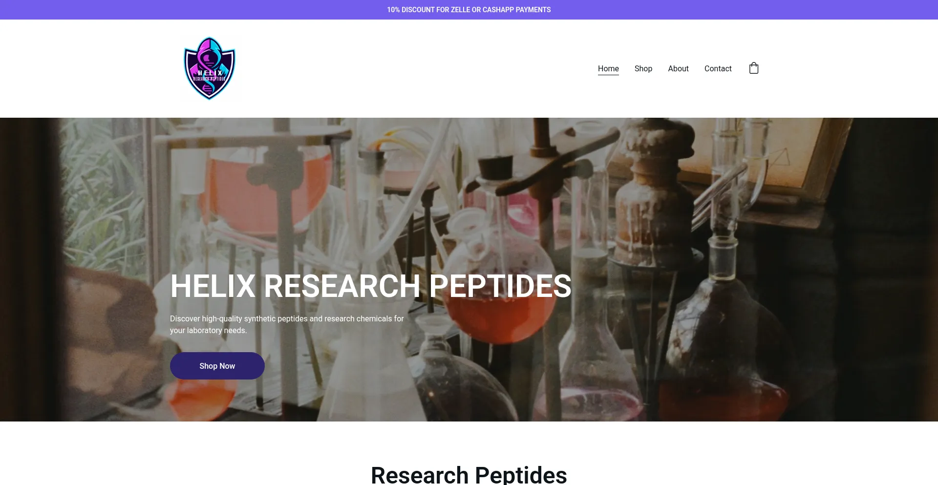 Helixresearchpeptides.net