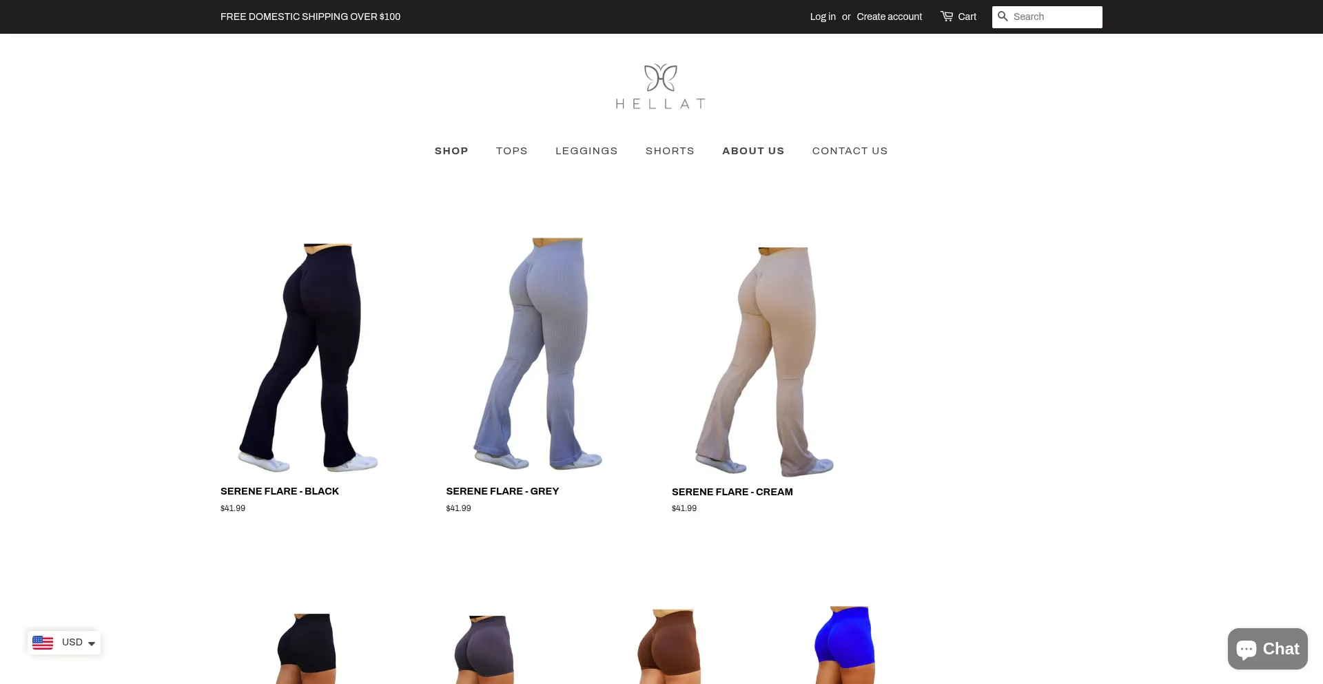 Website screenshot of Hellat.com
