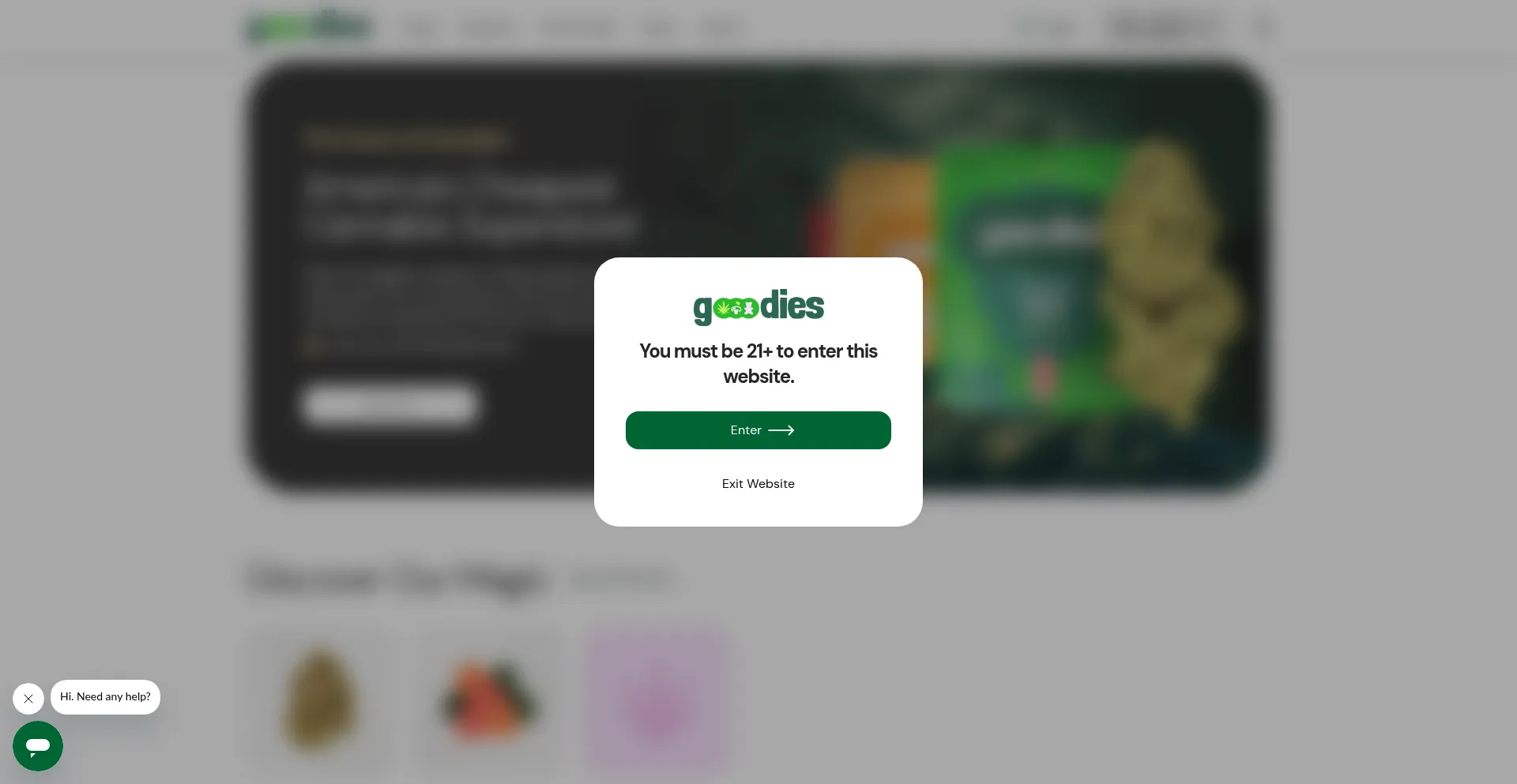 Hellogoodies.com Screenshot