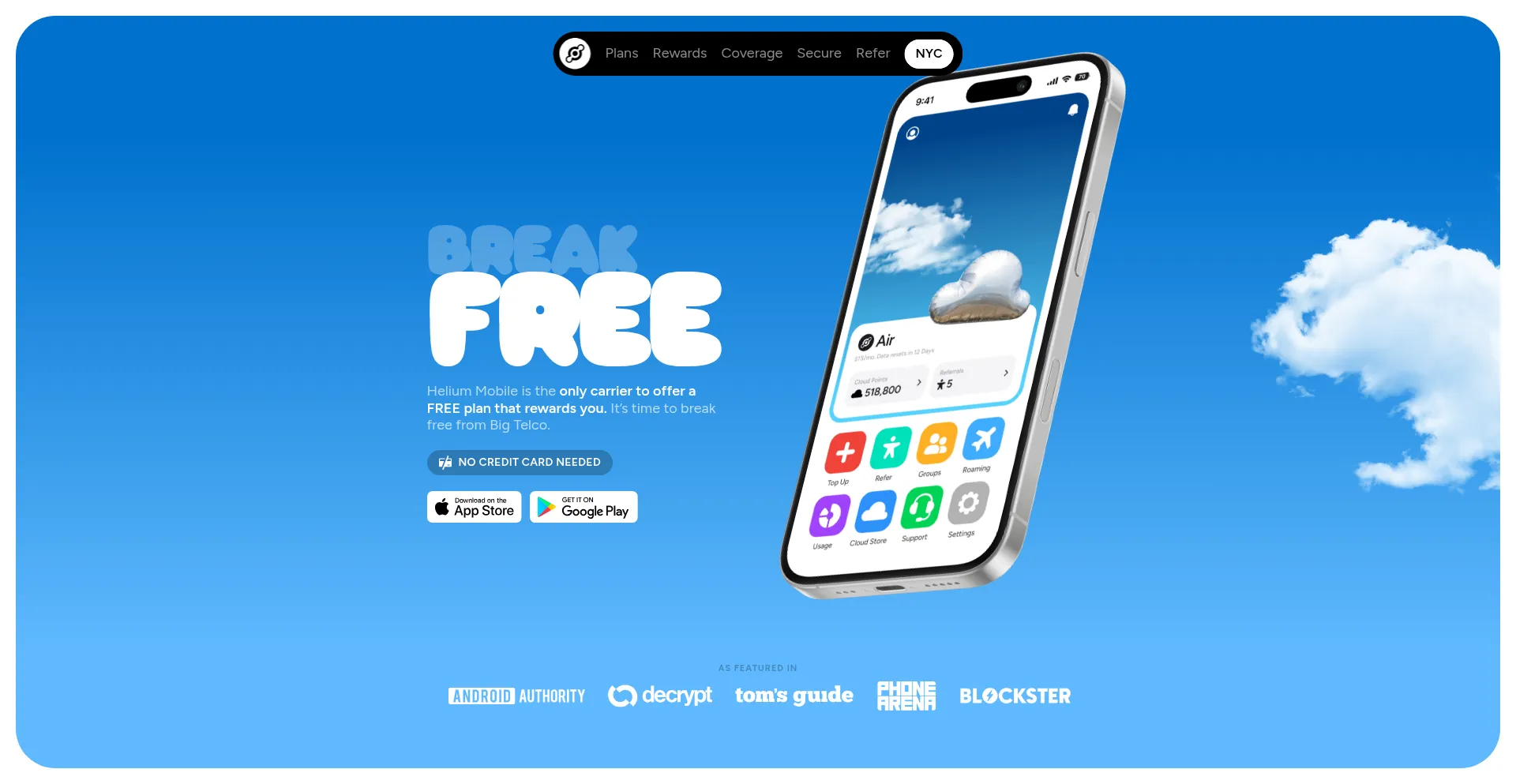 Hellohelium.com Screenshot