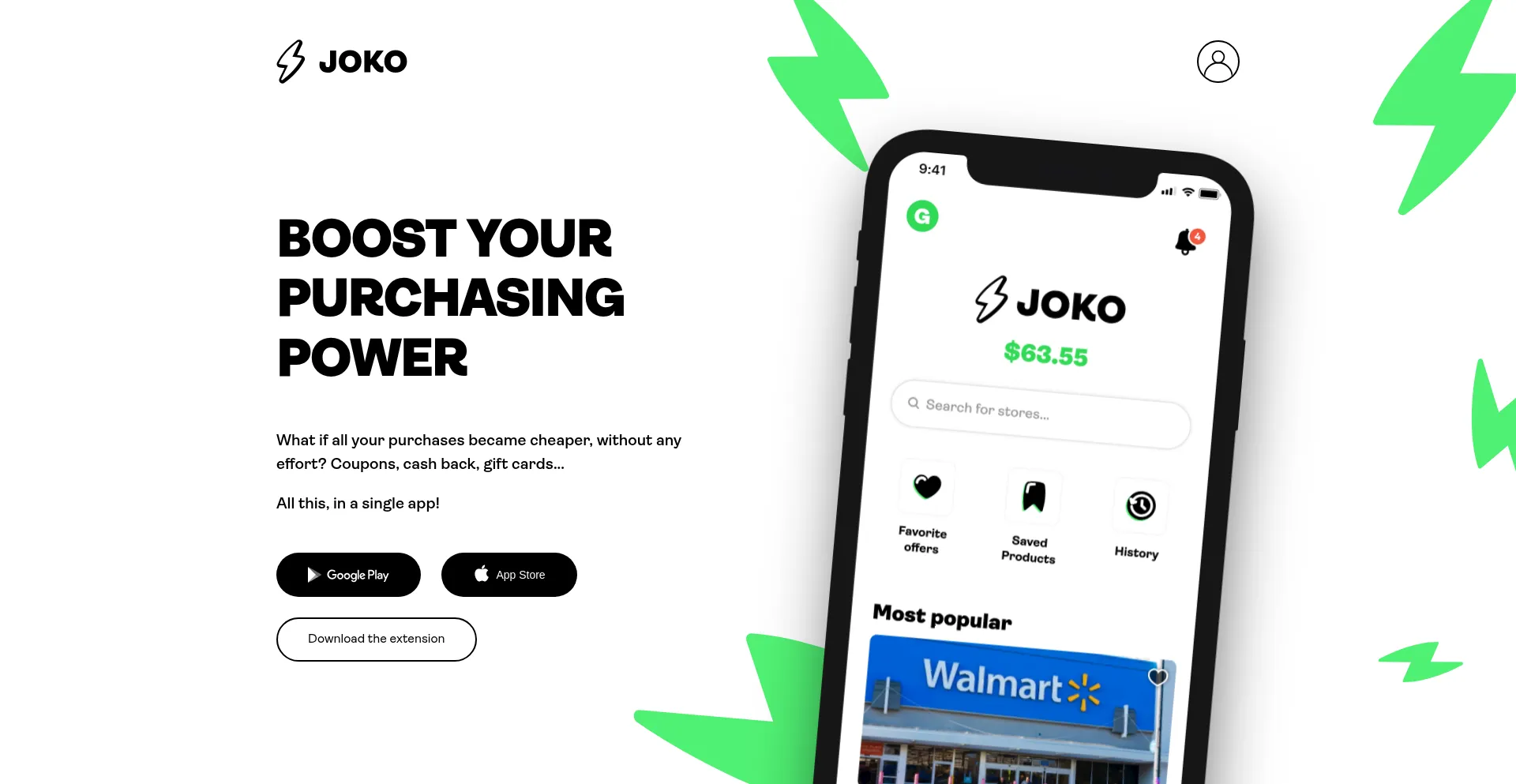 Website screenshot of Hellojoko.com