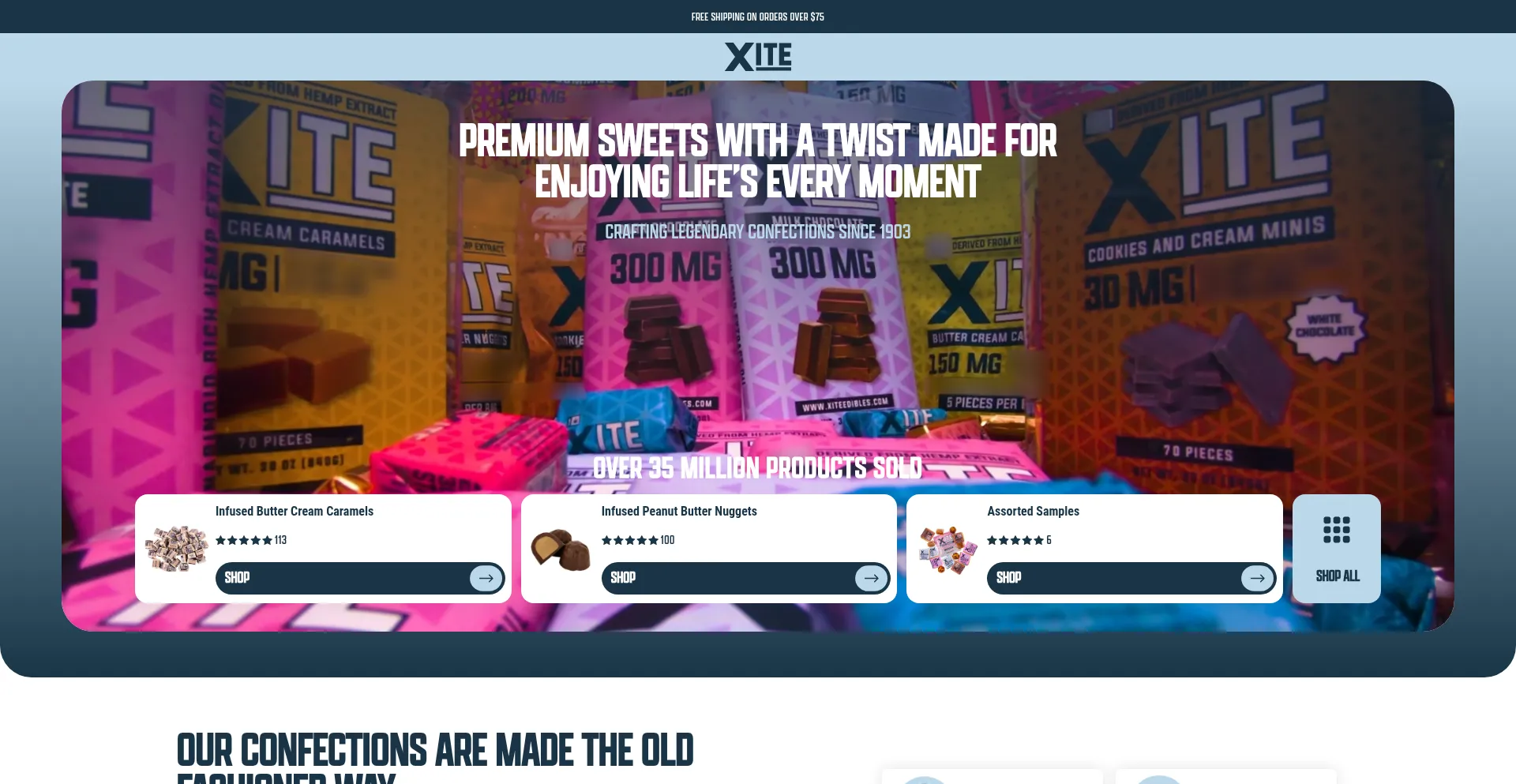 Website screenshot of Helloxite.com