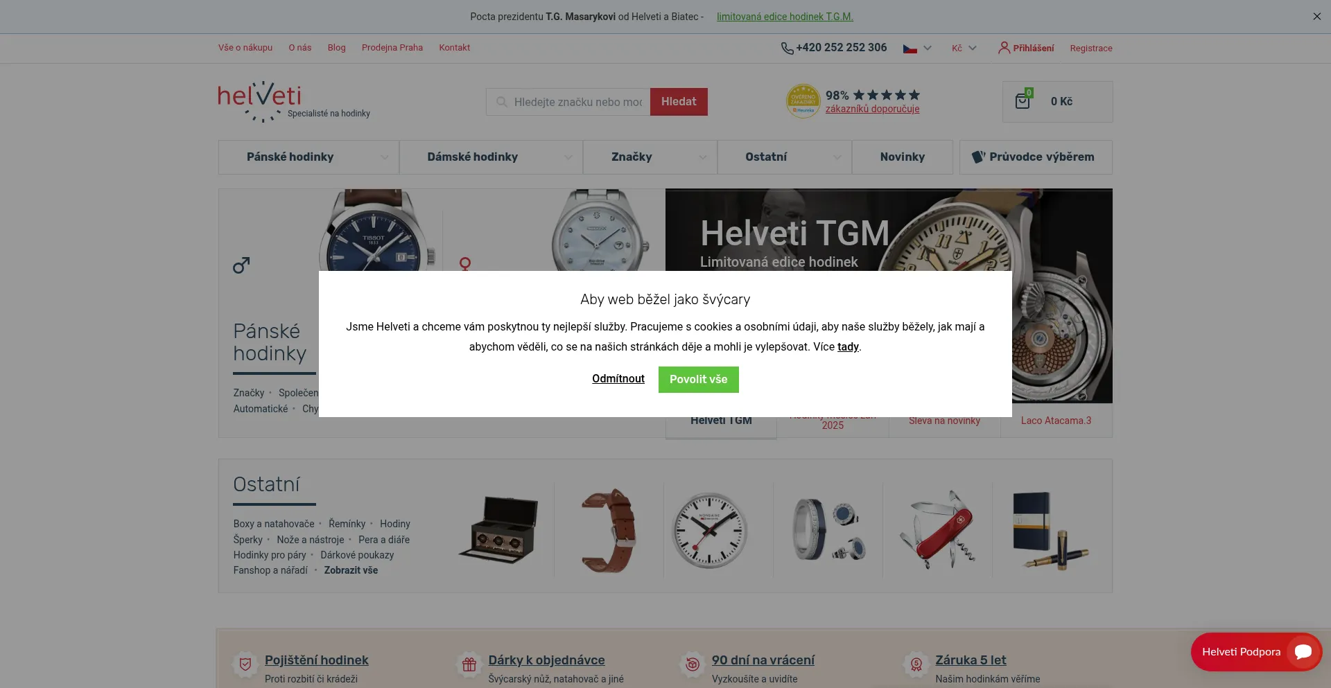 Helveti.cz Screenshot