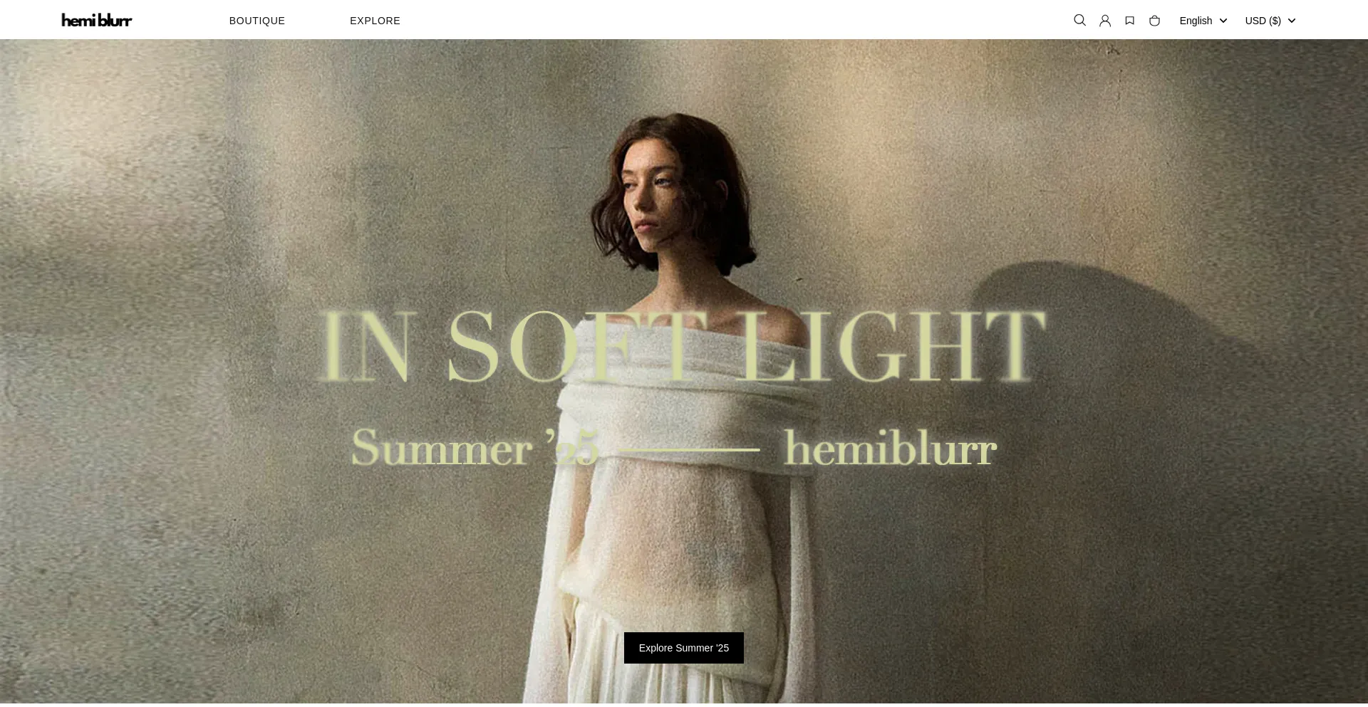 Website screenshot of Hemiblurr.com