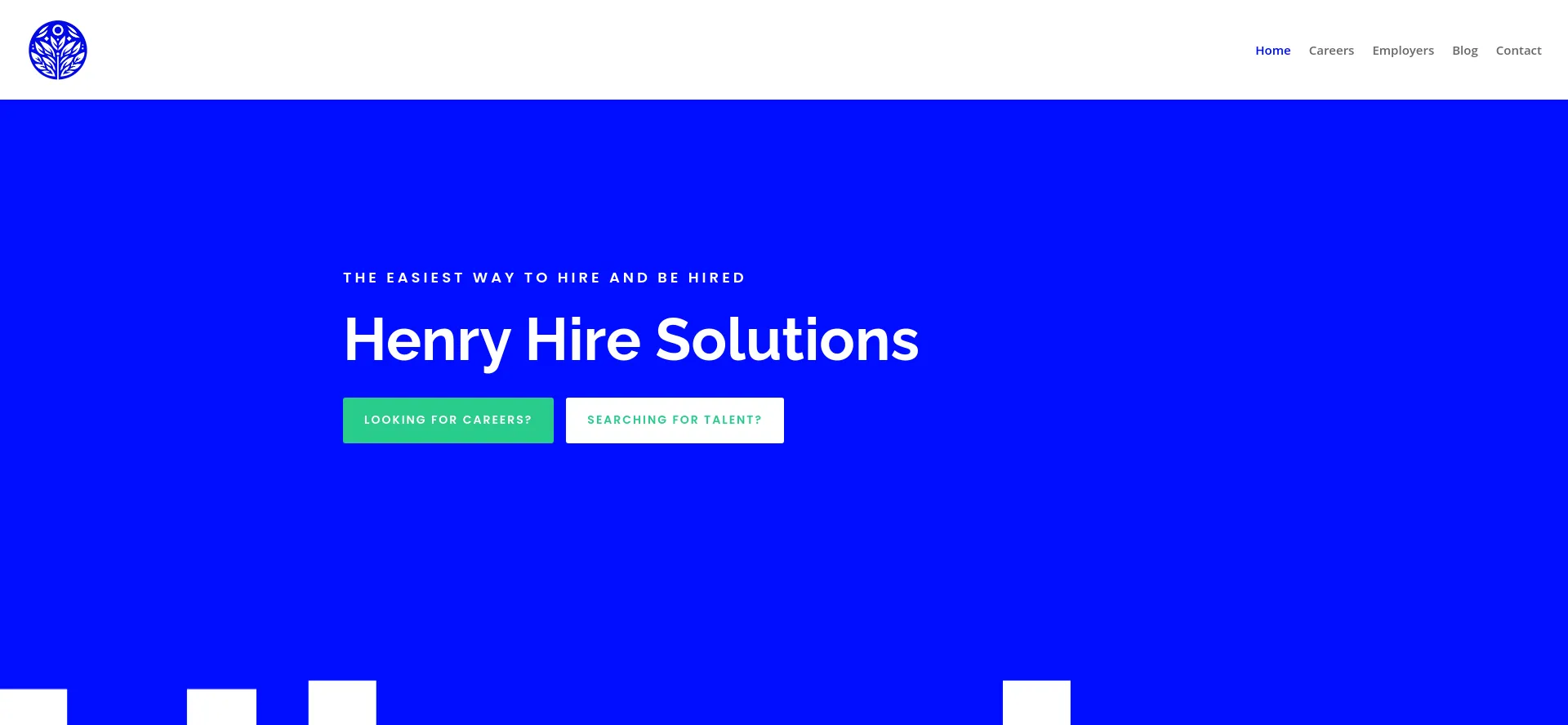 Website screenshot of Henryhire.com