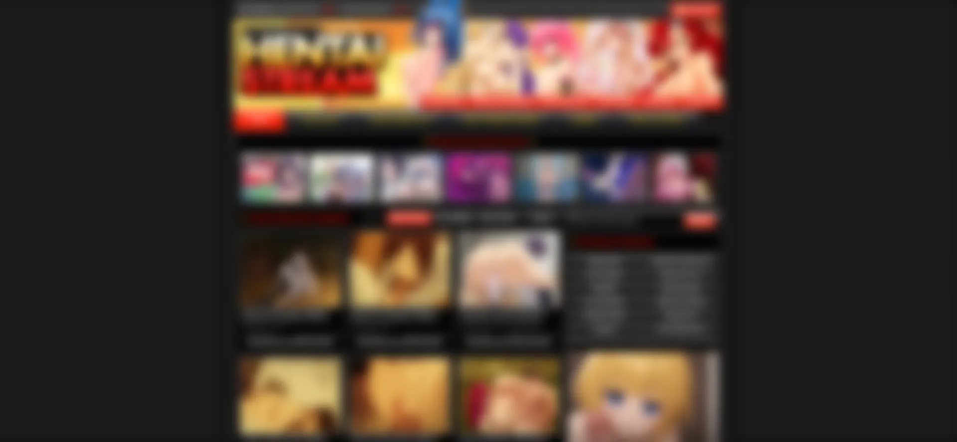 Website screenshot of Hentaistream.com