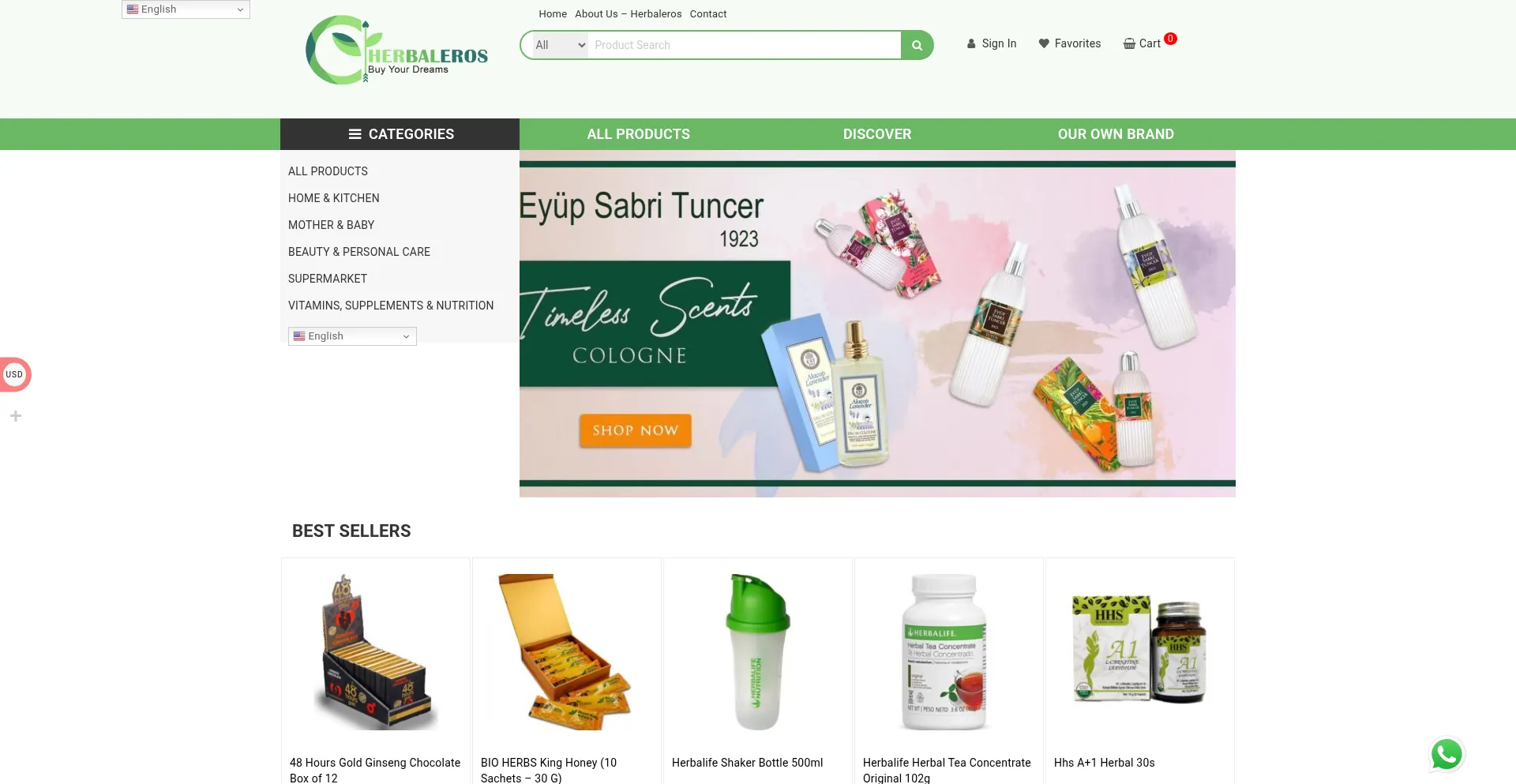 Herbaleros.com Screenshot