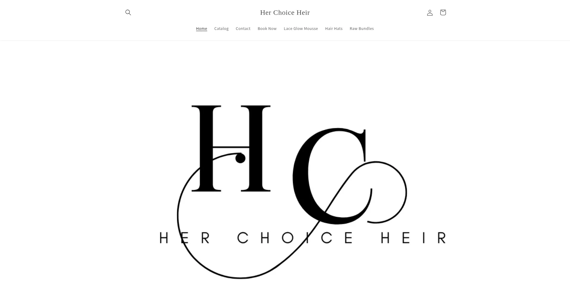 Website screenshot of Herchoiceheir.com