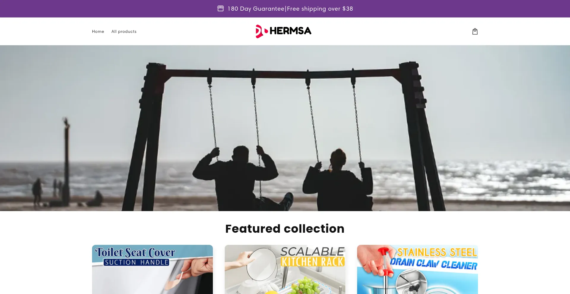 Website screenshot of Hermsa.us