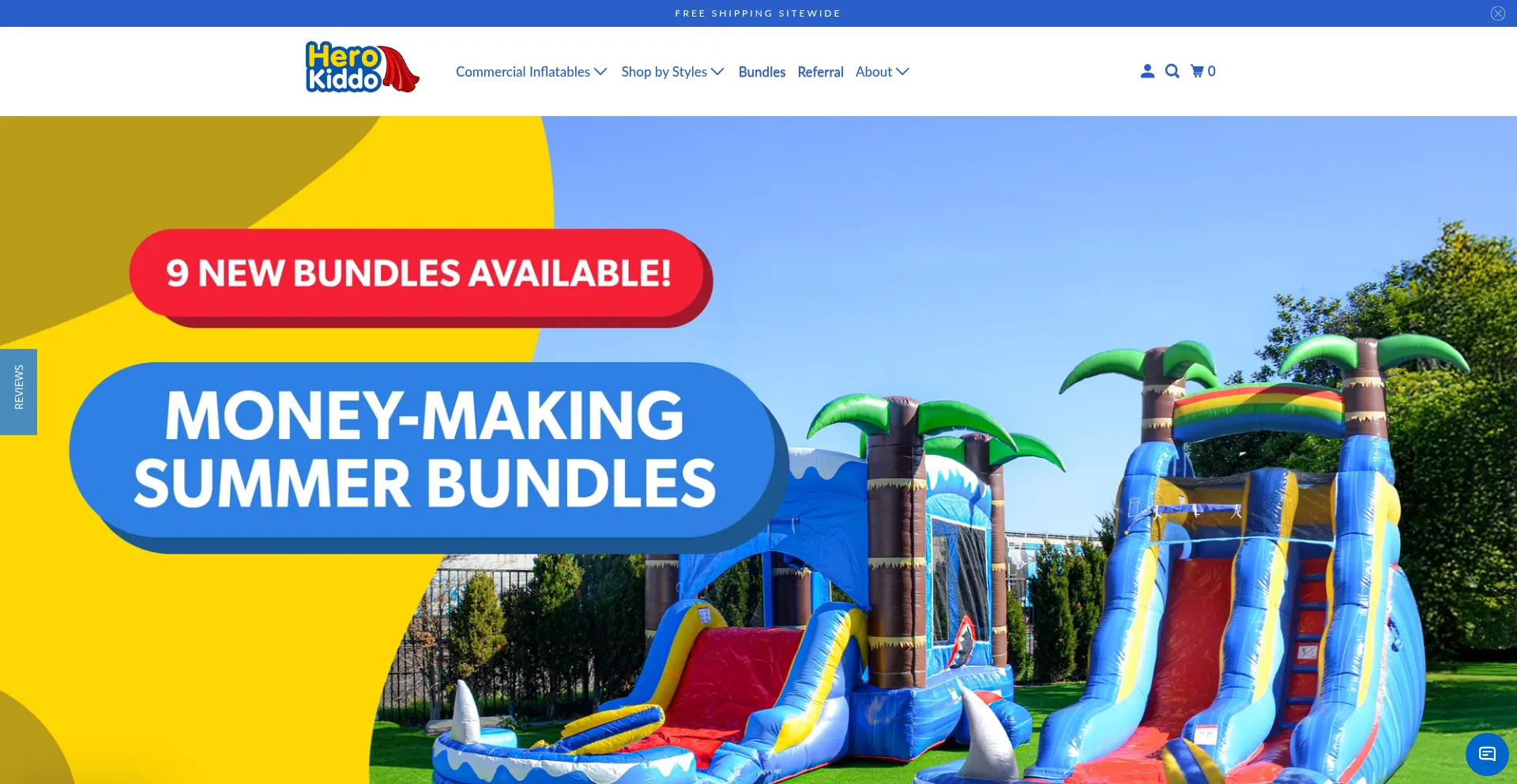 Website screenshot of Herokiddo.com